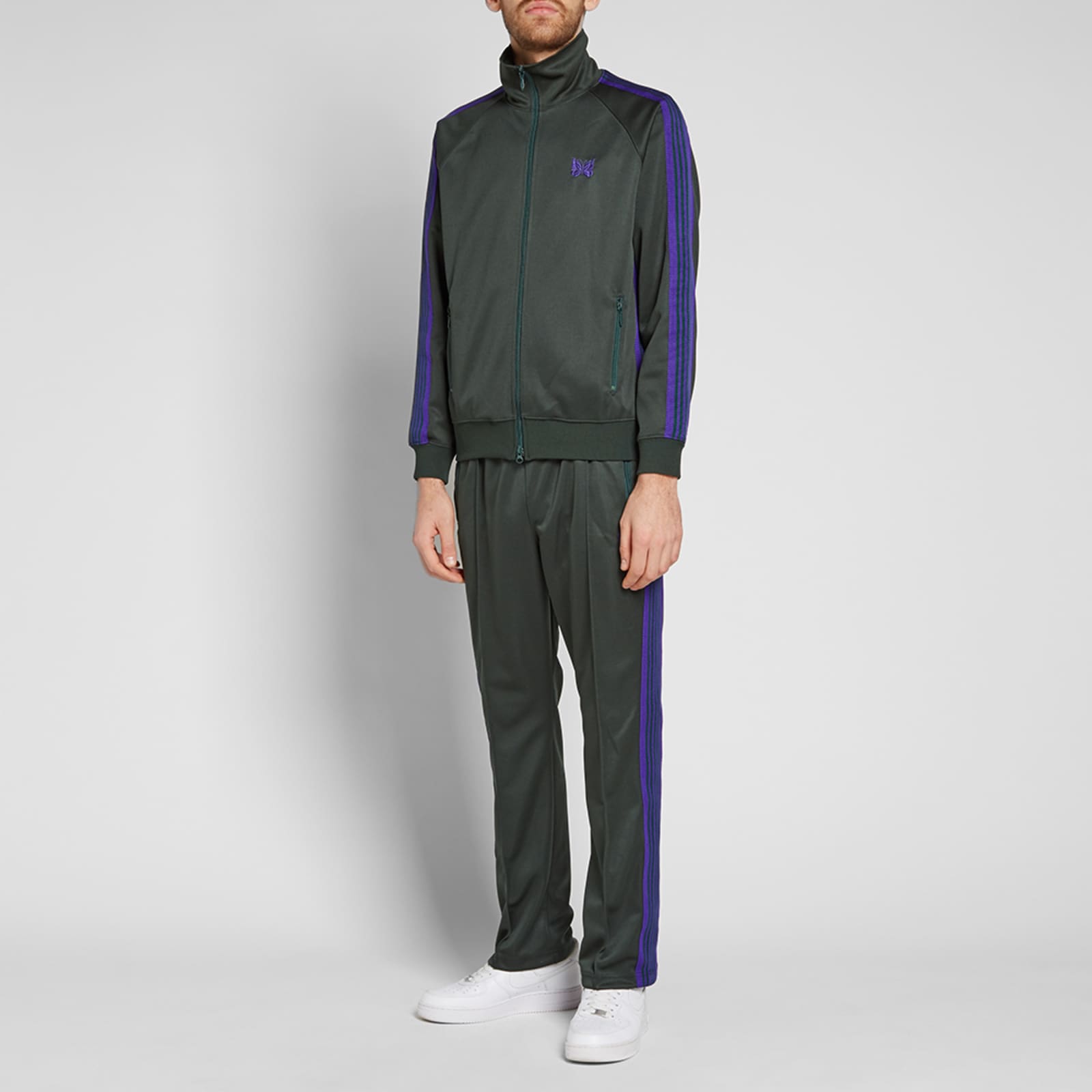 Needles Narrow Track Pant Green END.