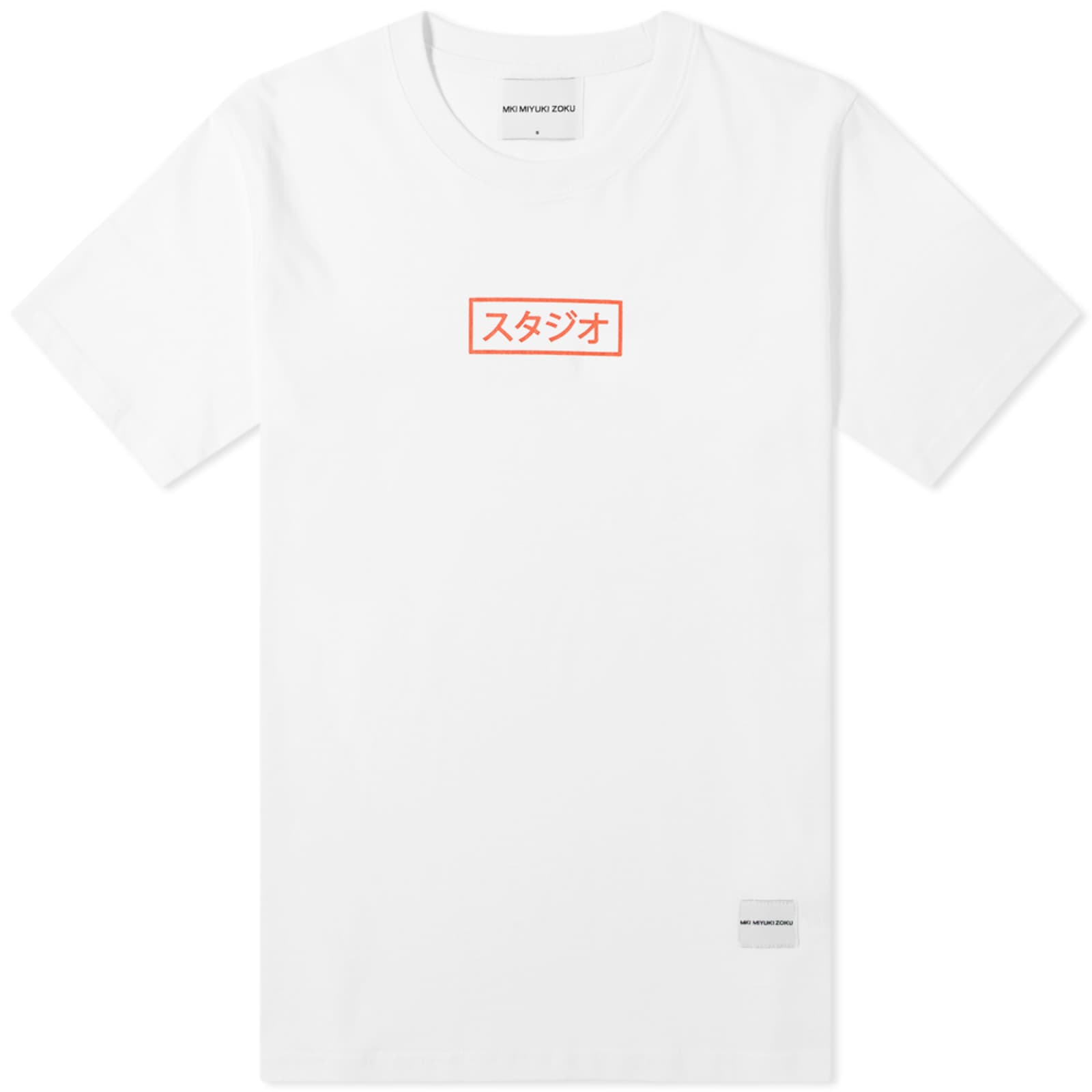 MKI Studio Box T-Shirt - White & Red