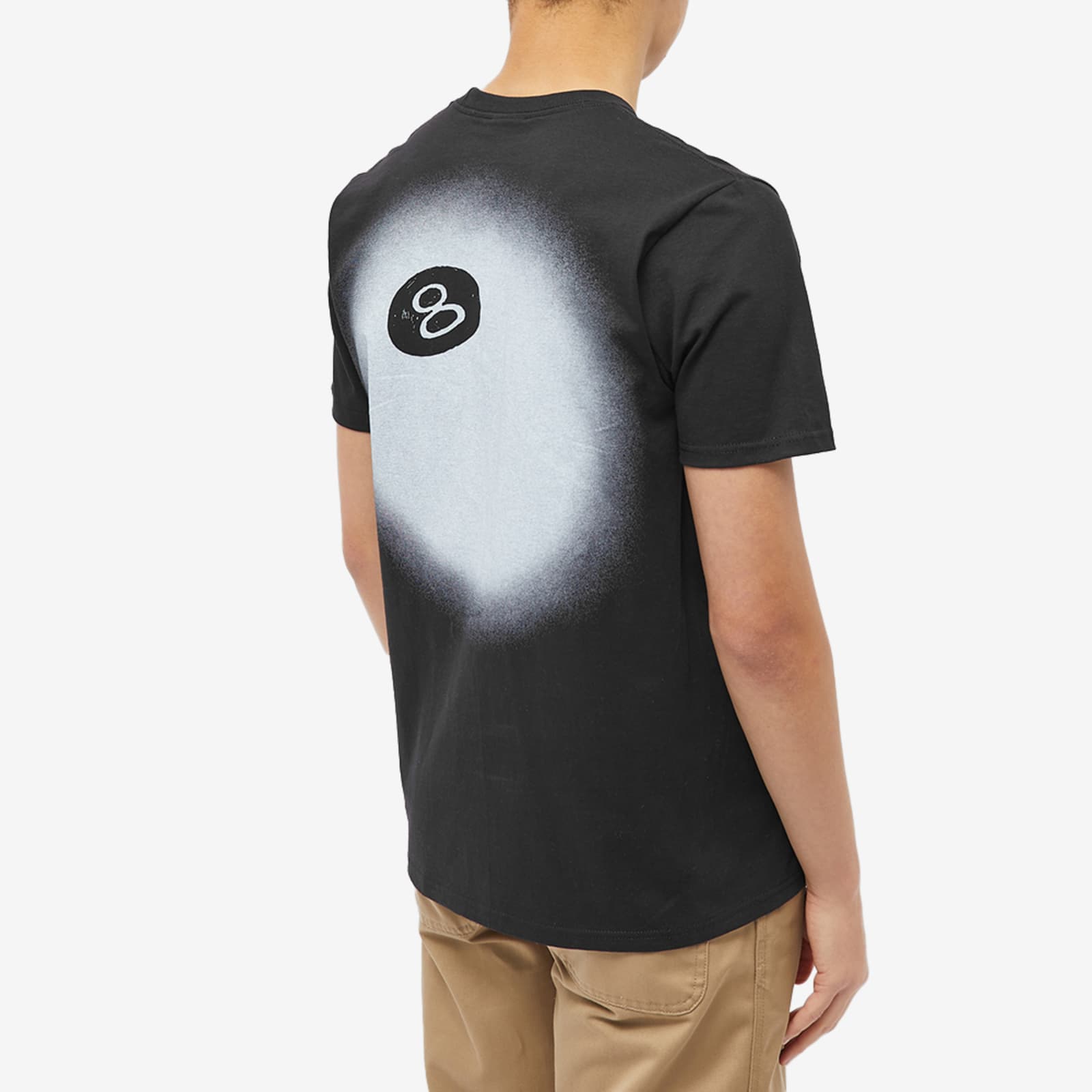 Stussy 8 Ball Fade T-Shirt - Black