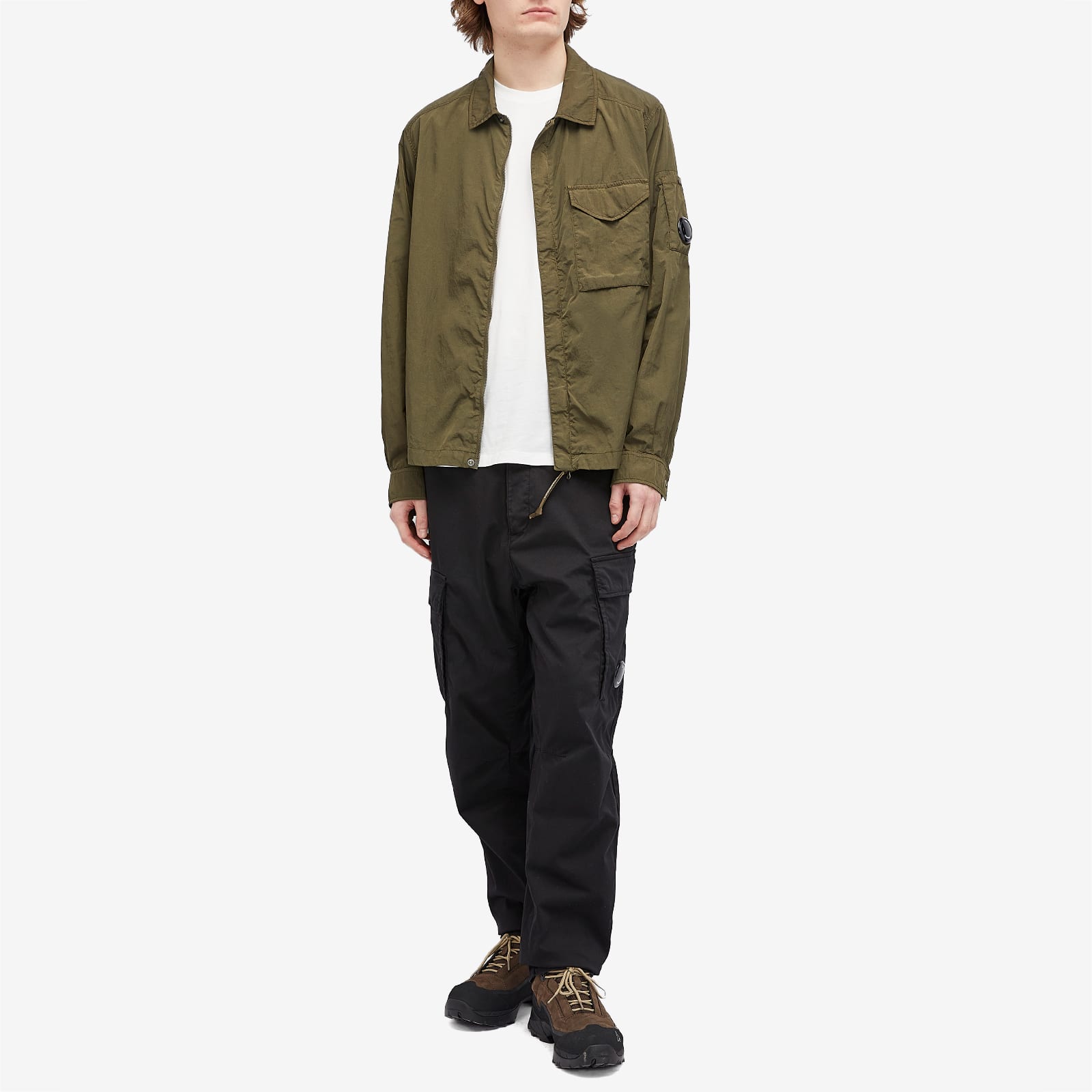 C.P. Company Chrome-R Full Zip Overshirt - Ivy Green