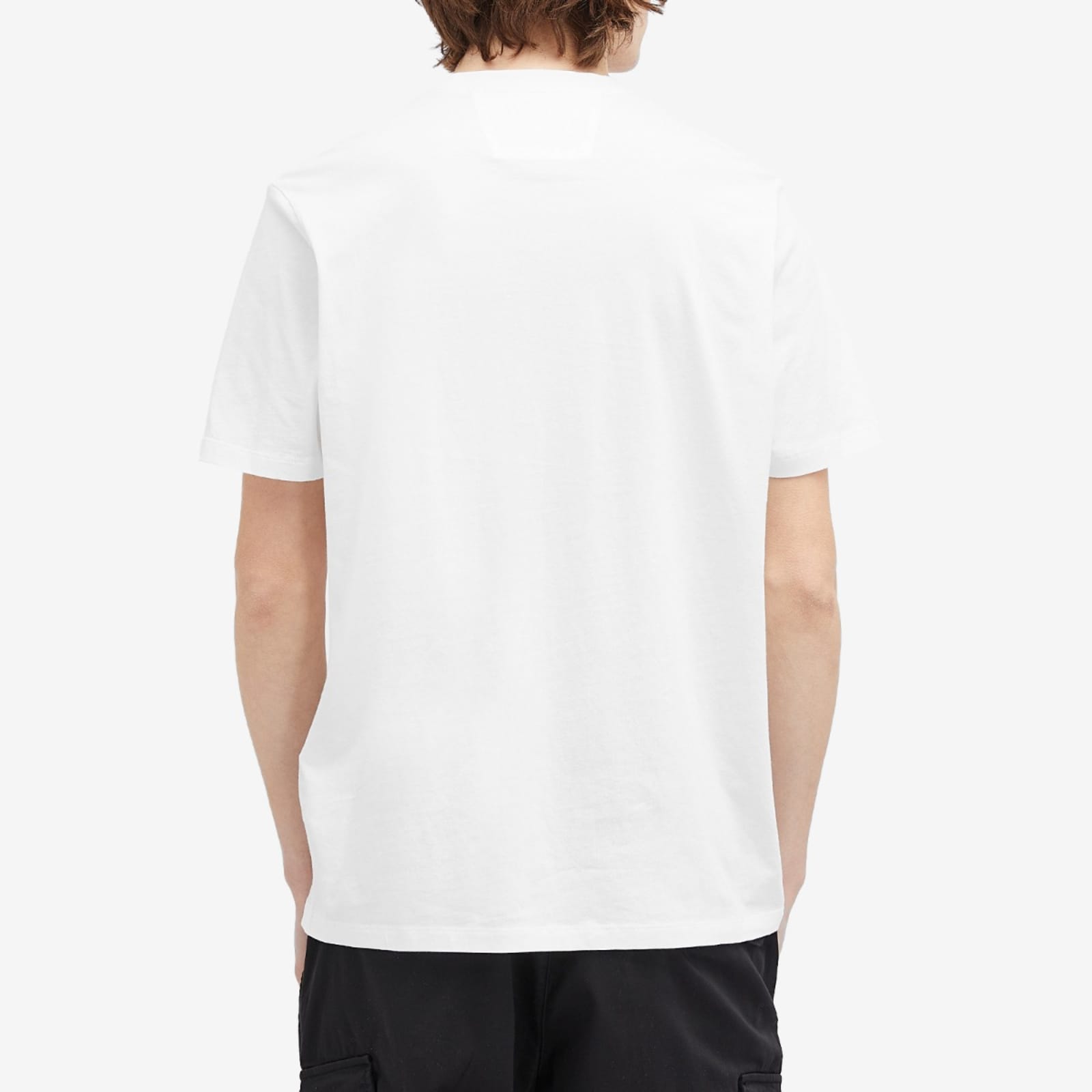C.P. Company 30/1 Logo Patch T-Shirt - Gauze White