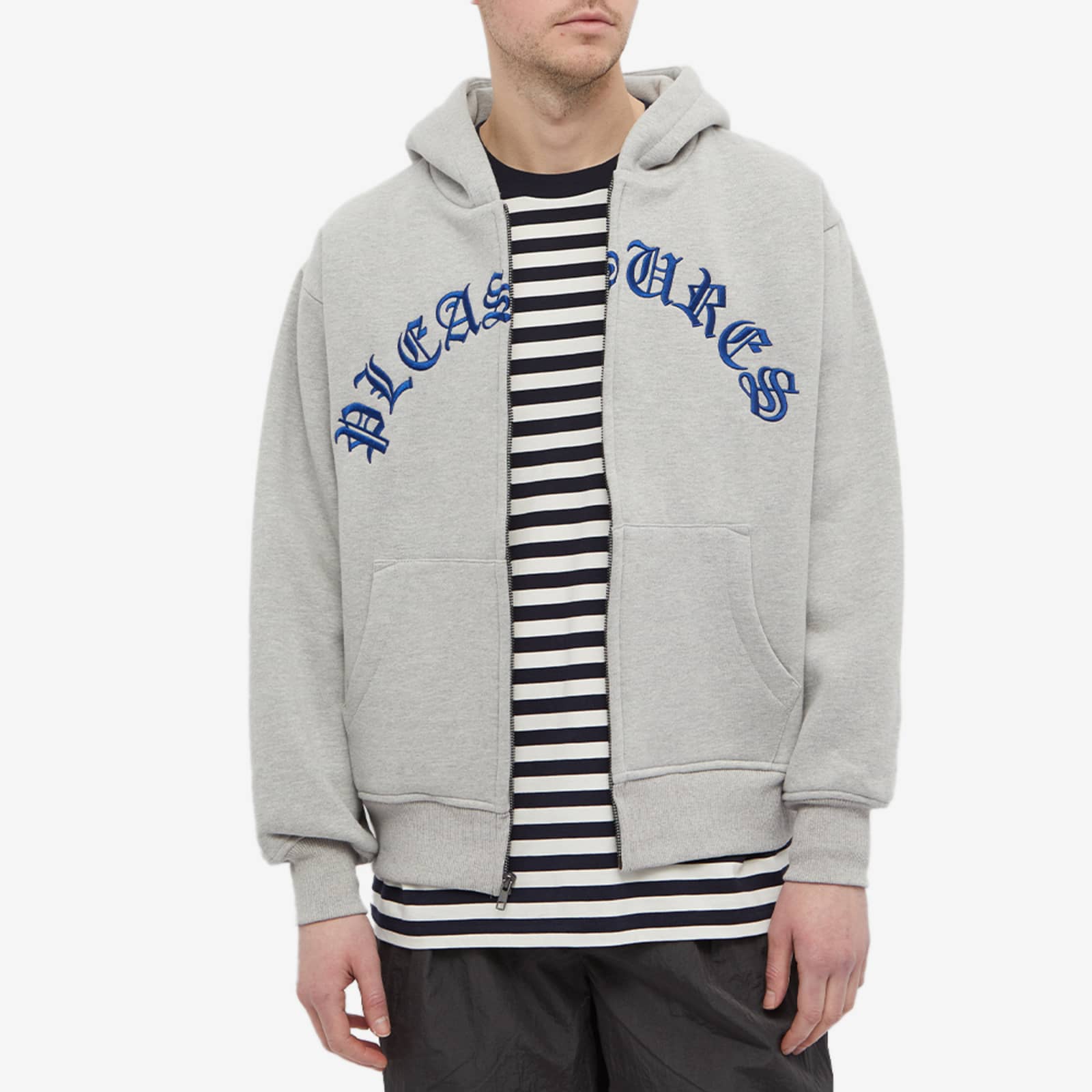 Pleasures logo hoodie