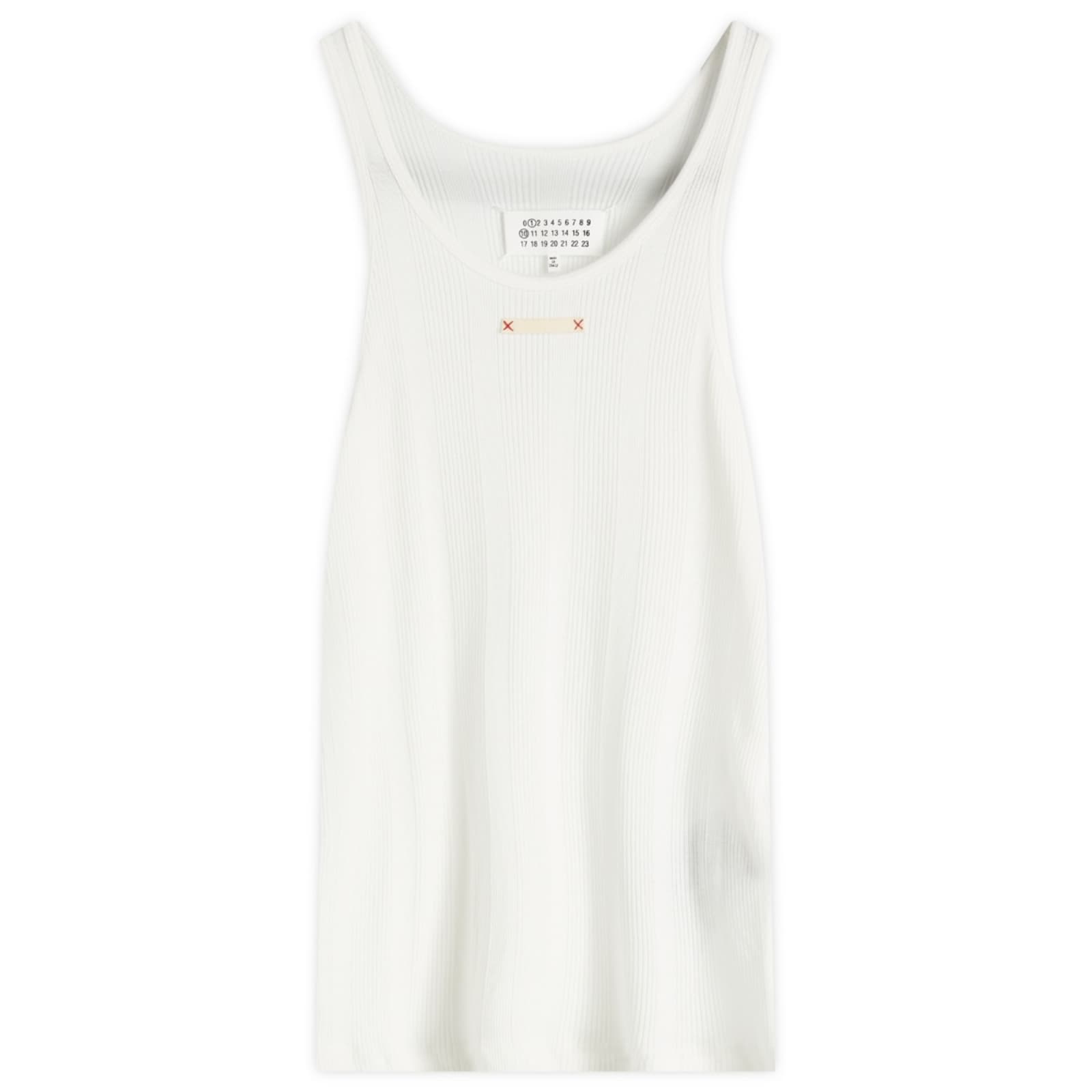 Maison Margiela Ribbed Tank Top - Off White