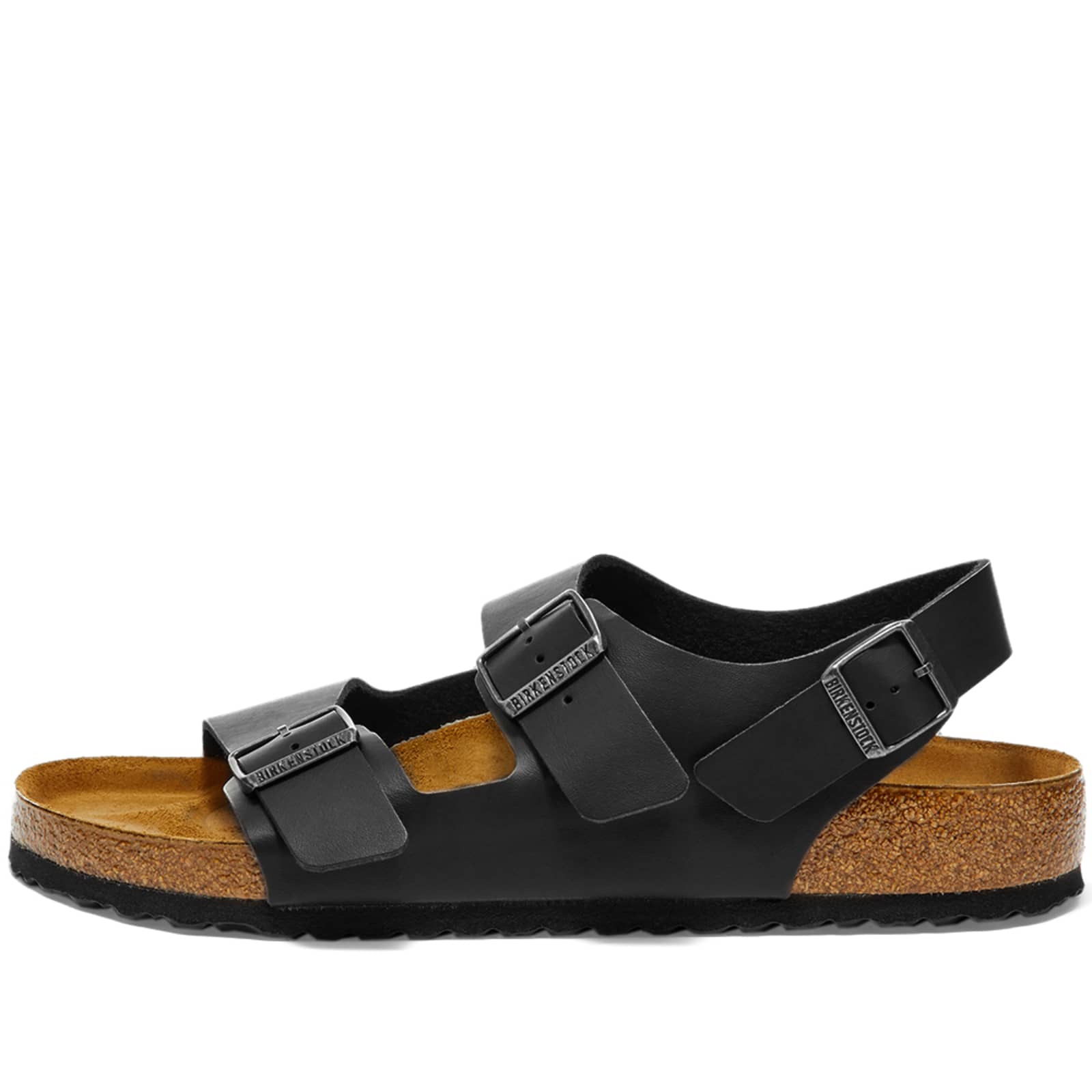 Birkenstock Milano - Black Smooth Leather