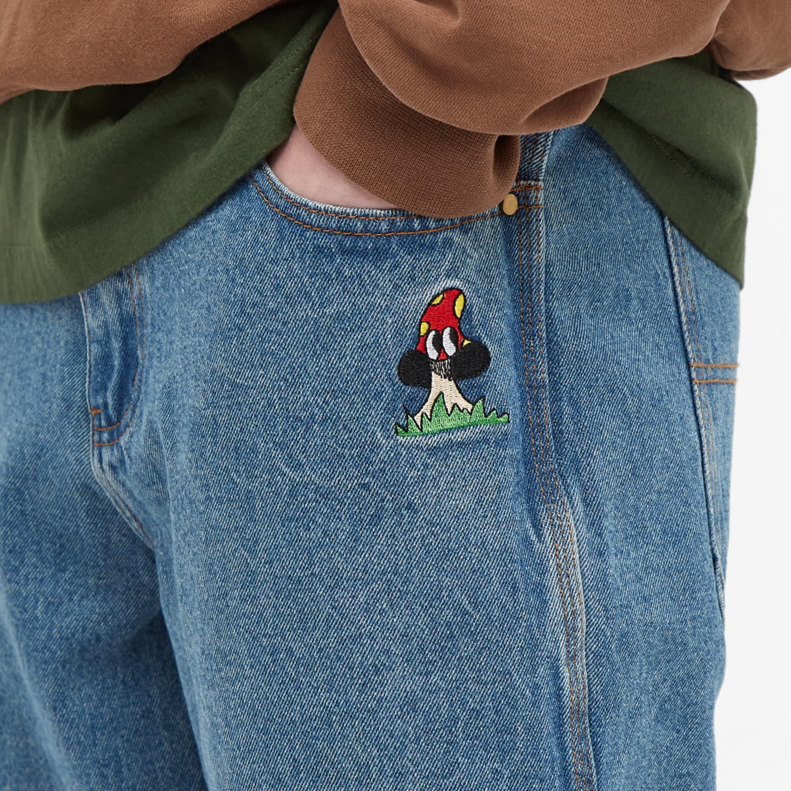 Butter Goods Mushroom Denim Pants Washed Indigo END.