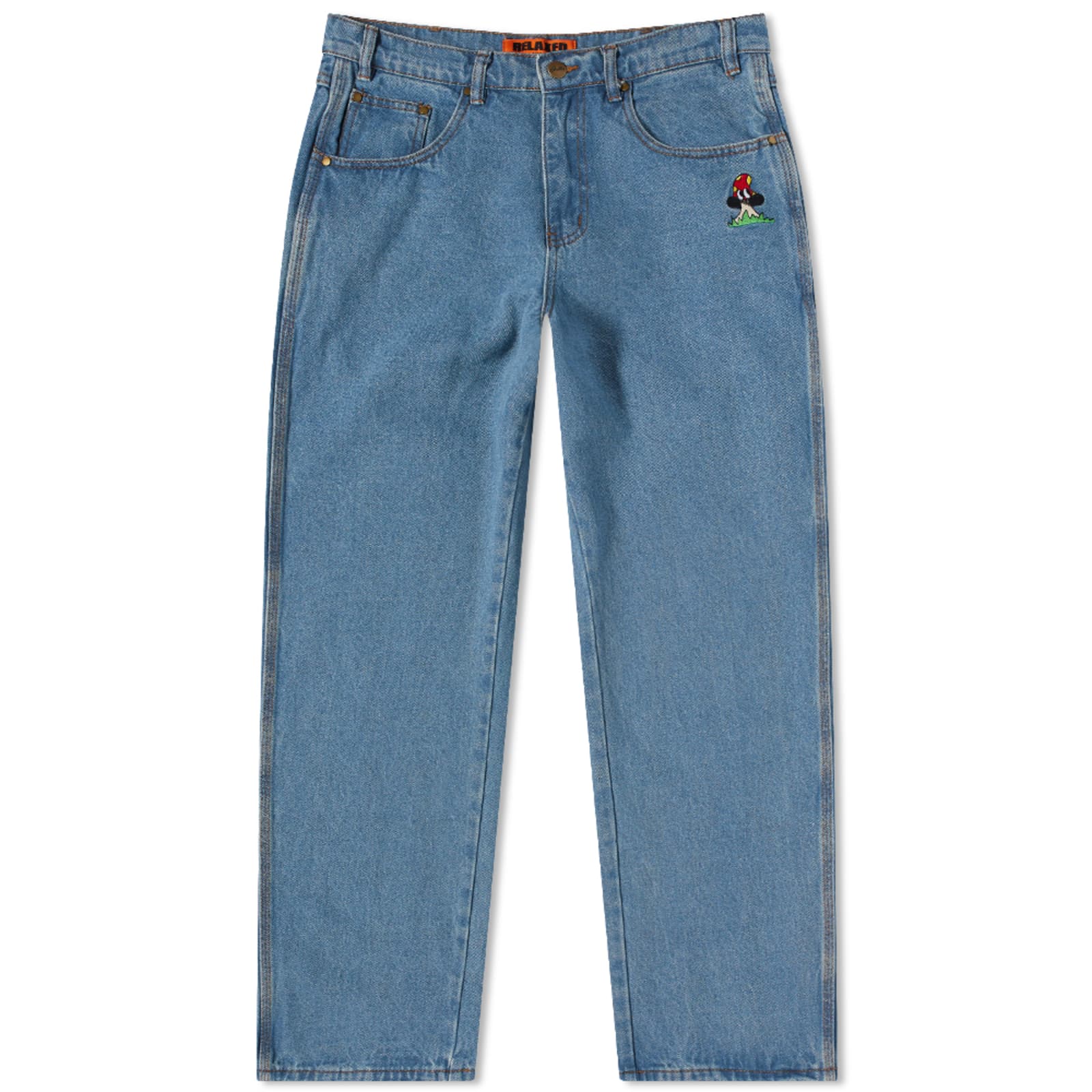 Butter Goods Mushroom Denim Pants Washed Indigo END.