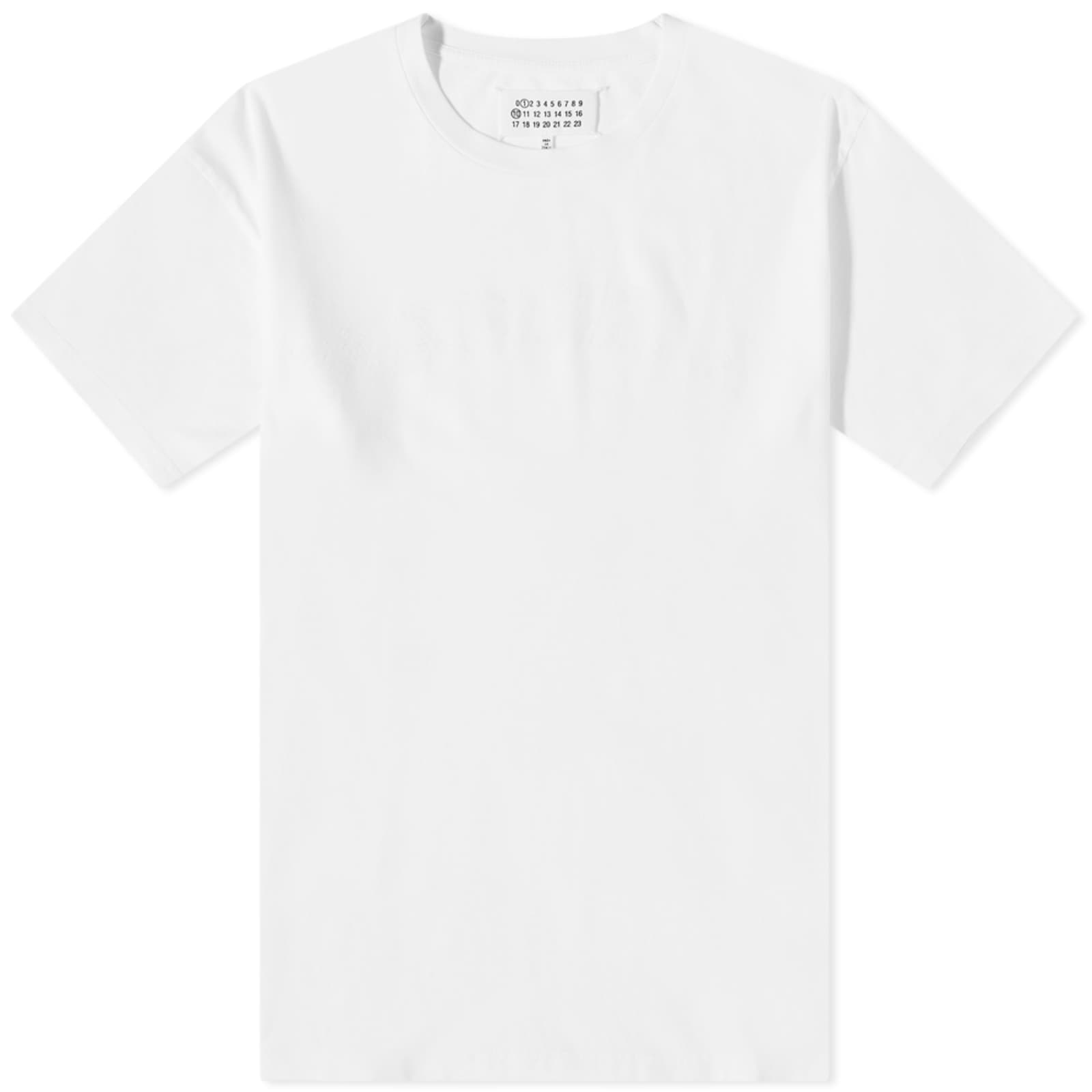 Maison Margiela Colllege Logo T Shirt Optic White END maison-margiela-colllege-logo-t-shirt-optic-white-end