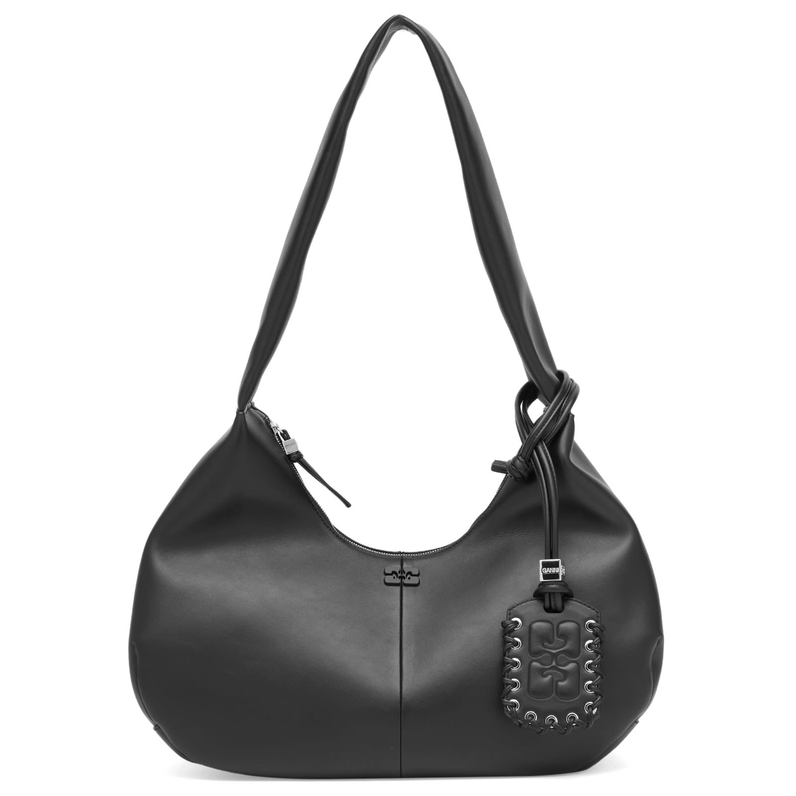 GANNI Hobo Medium Bou Bag - Black