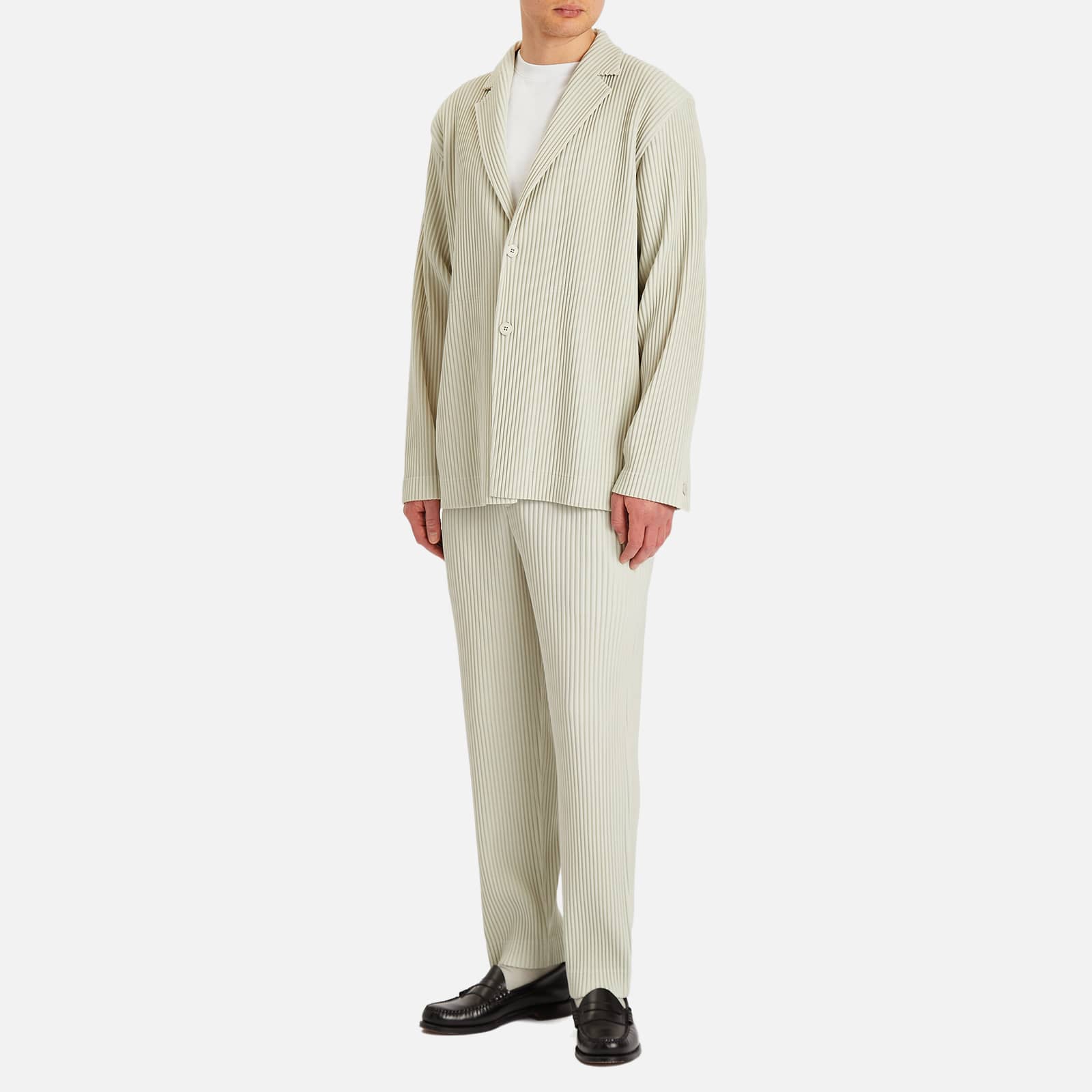 Homme Plissé Issey Miyake Pleated Straight Trousers - Frosty Grey
