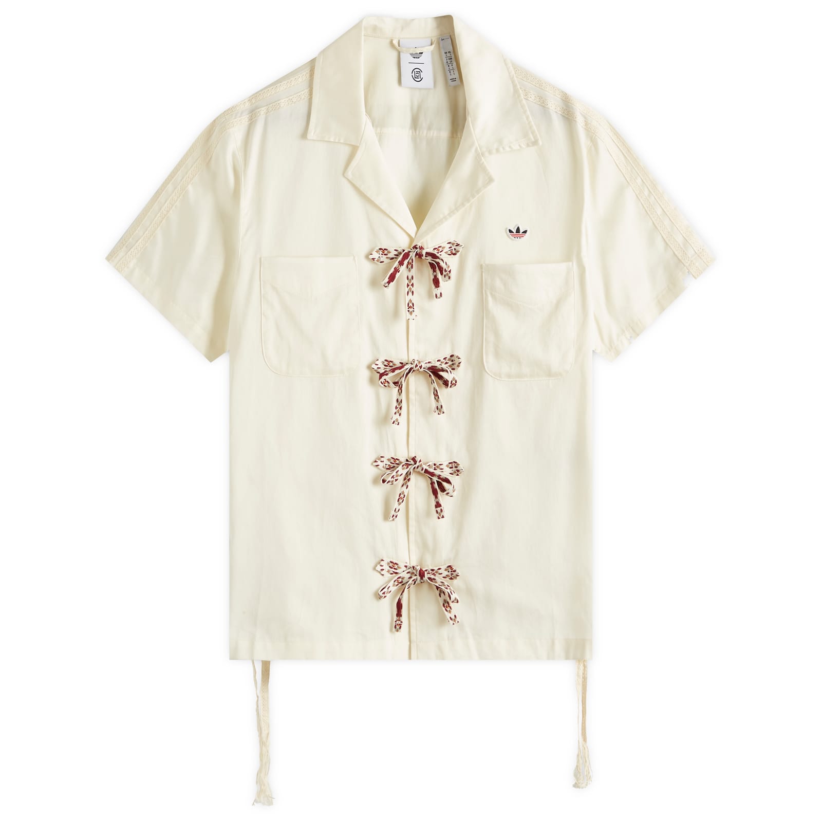 adidas x CLOT Bowling Shirt - Cream White