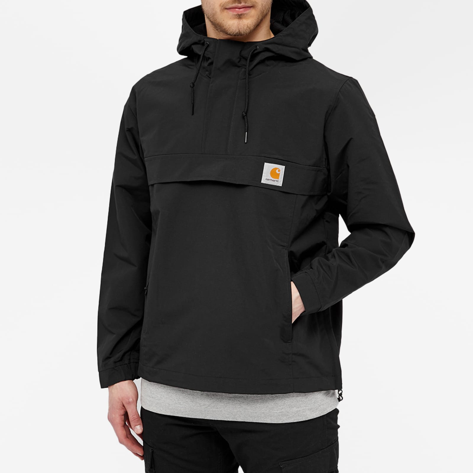 Carhartt WIP Nimbus Mesh Lined Pullover Jacket - Black