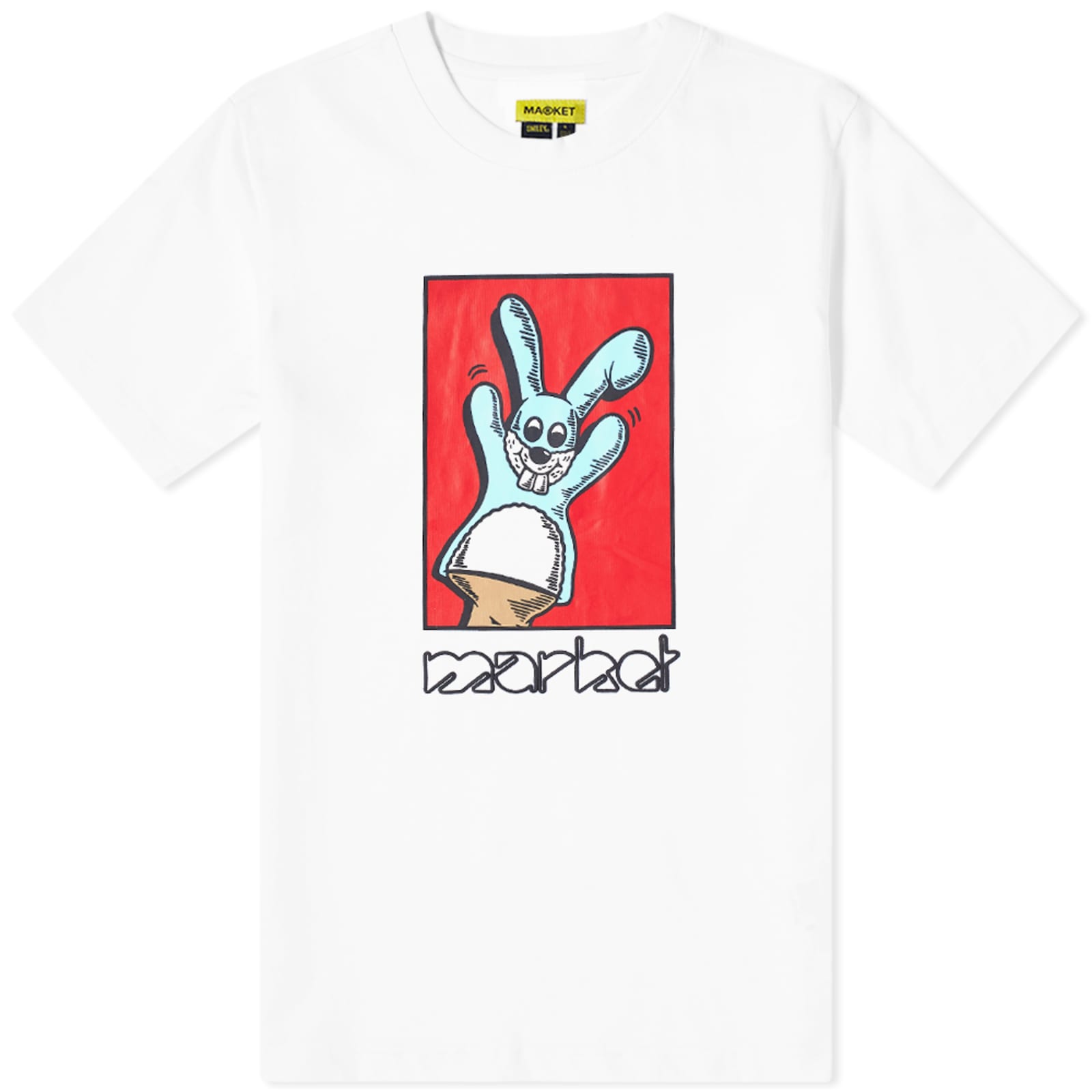 MARKET Bunny Puppet Puff TShirt White END.