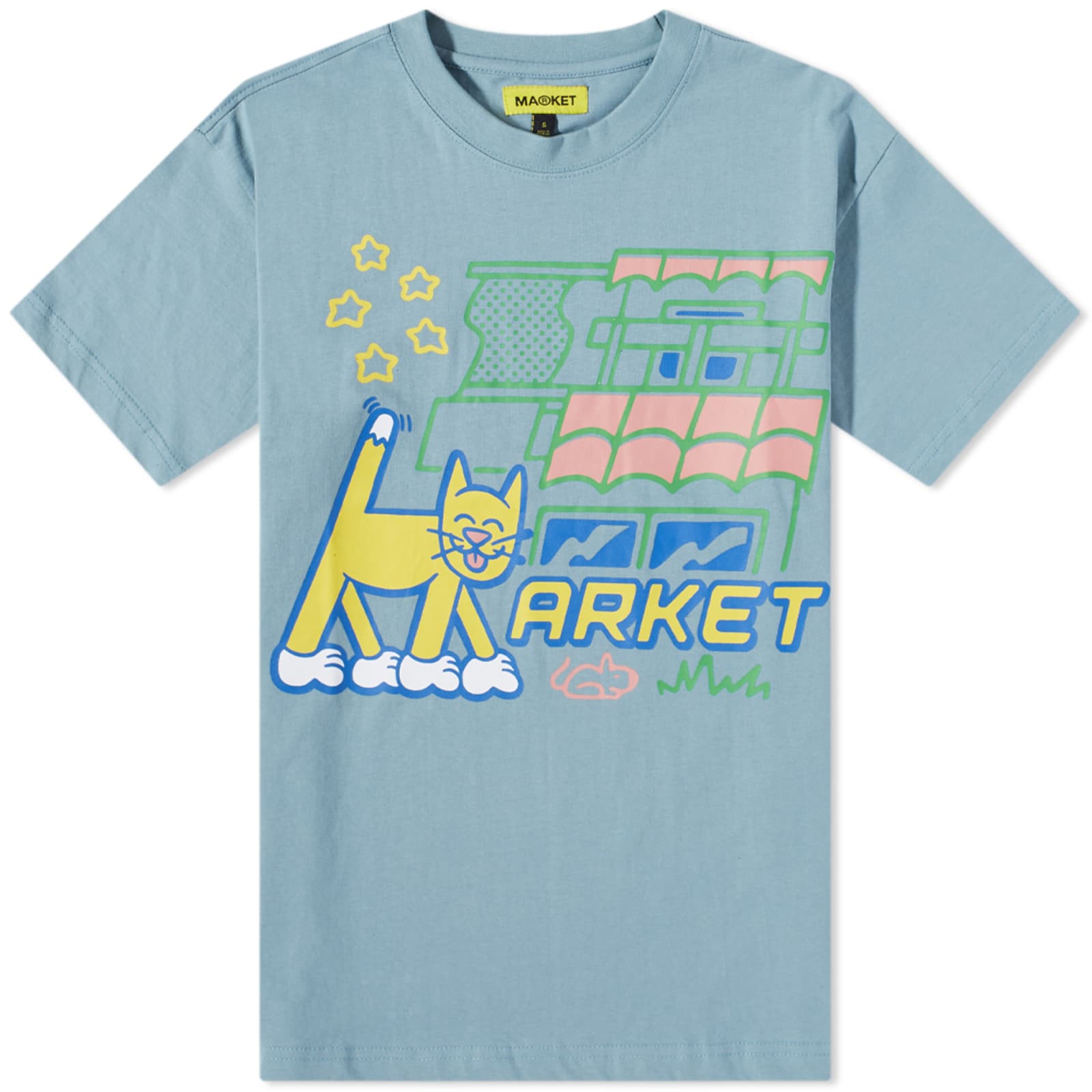 MARKET Feline Society TShirt Blue END. (UK)