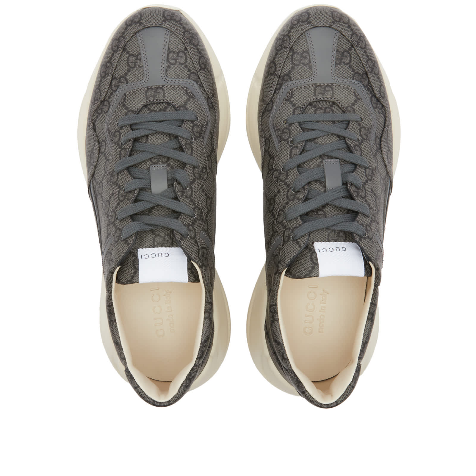 Gucci Rhyton GG Supreme Sneaker Grey Black END.