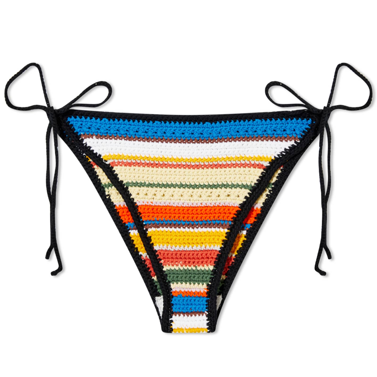 GANNI Crochet Bikini Bottom Beach Stripe Multi END. (JP)
