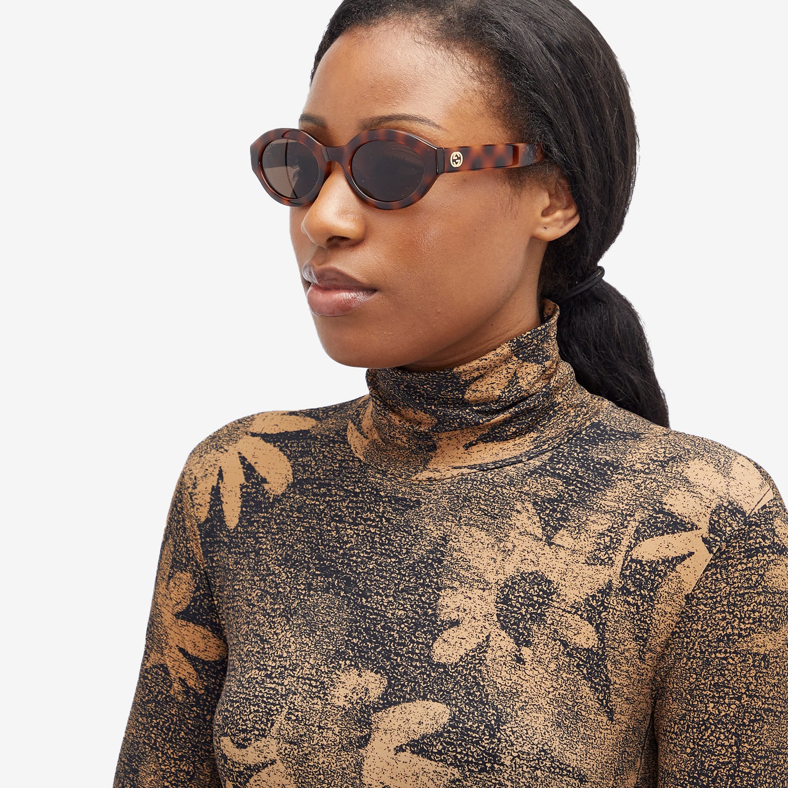 Gucci Eyewear GG1579S Sunglasses Havana & Brown | END. (TW)