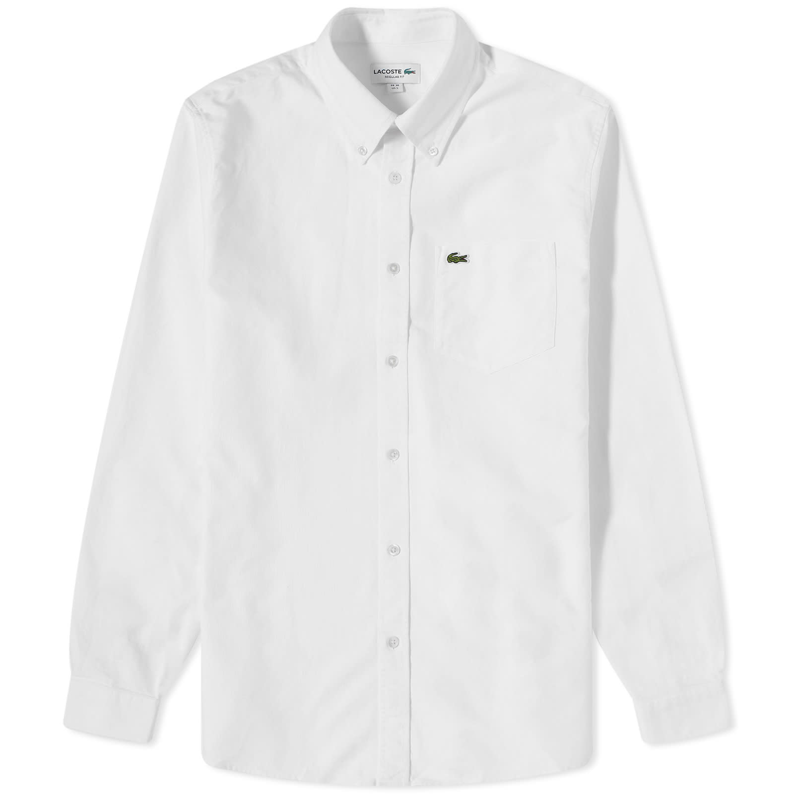 Lacoste Button Down Oxford Shirt - White