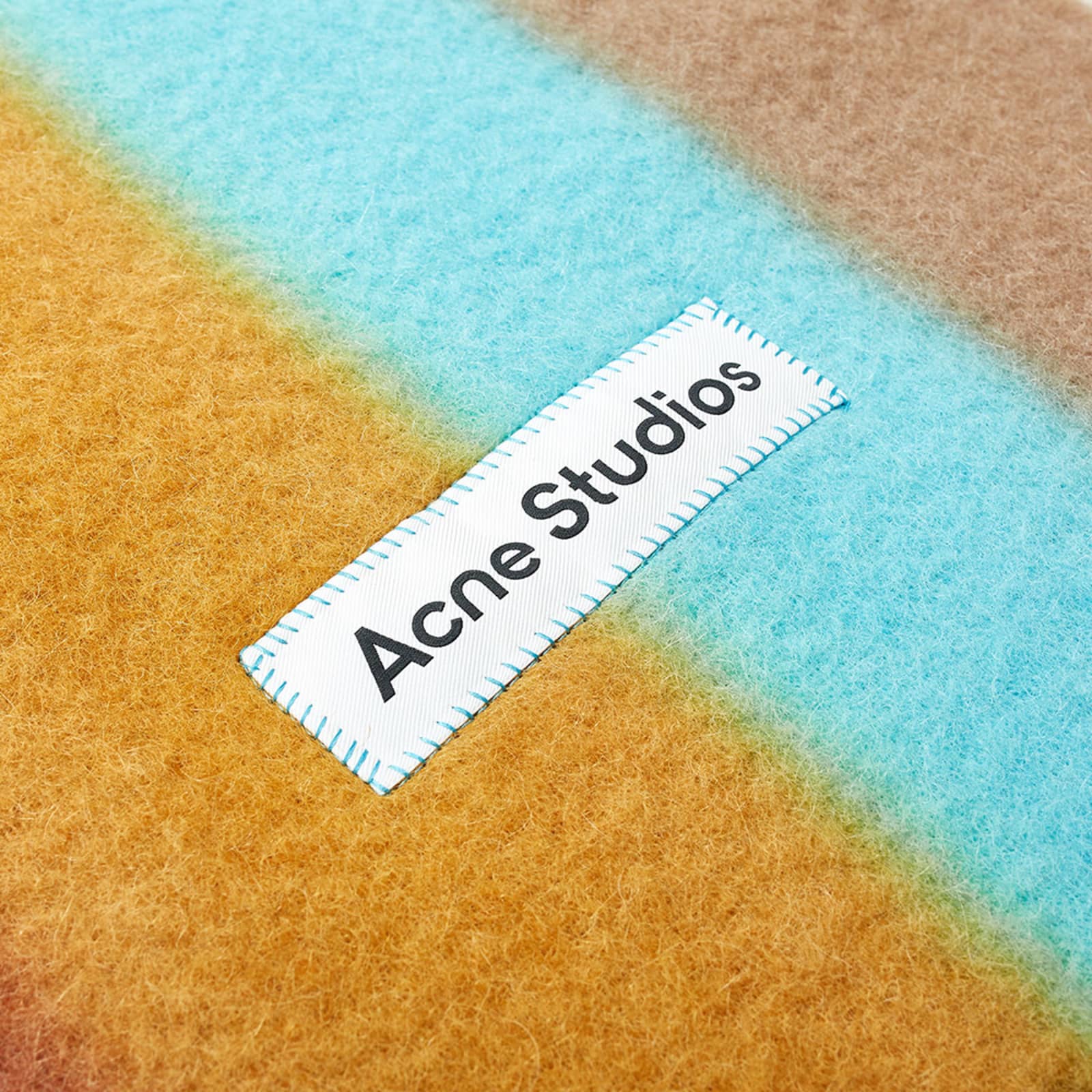 Acne Studios Vanessa Colour Fade Scarf Light Blue & Orange END.