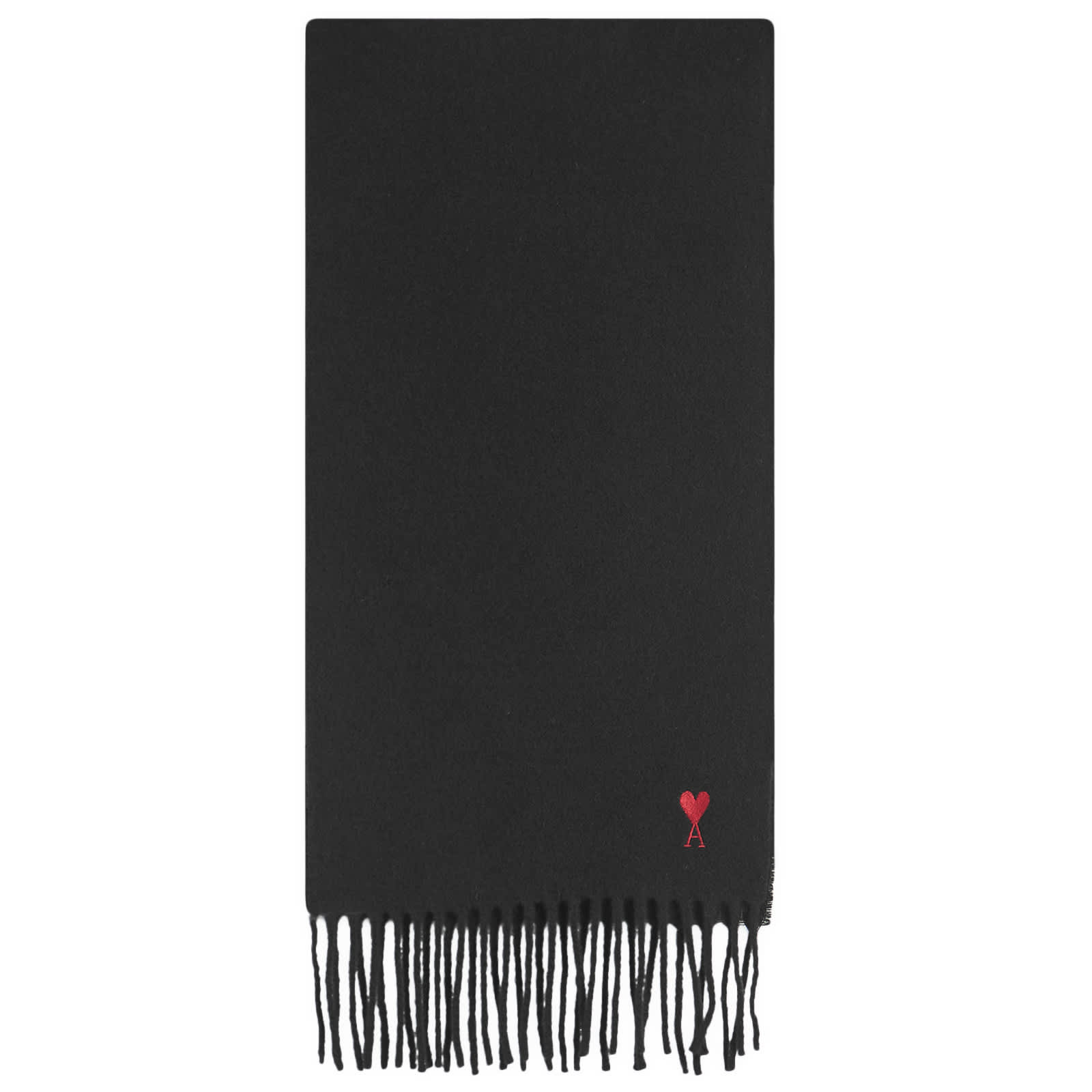 AMI Paris Wool Scarf - Noir