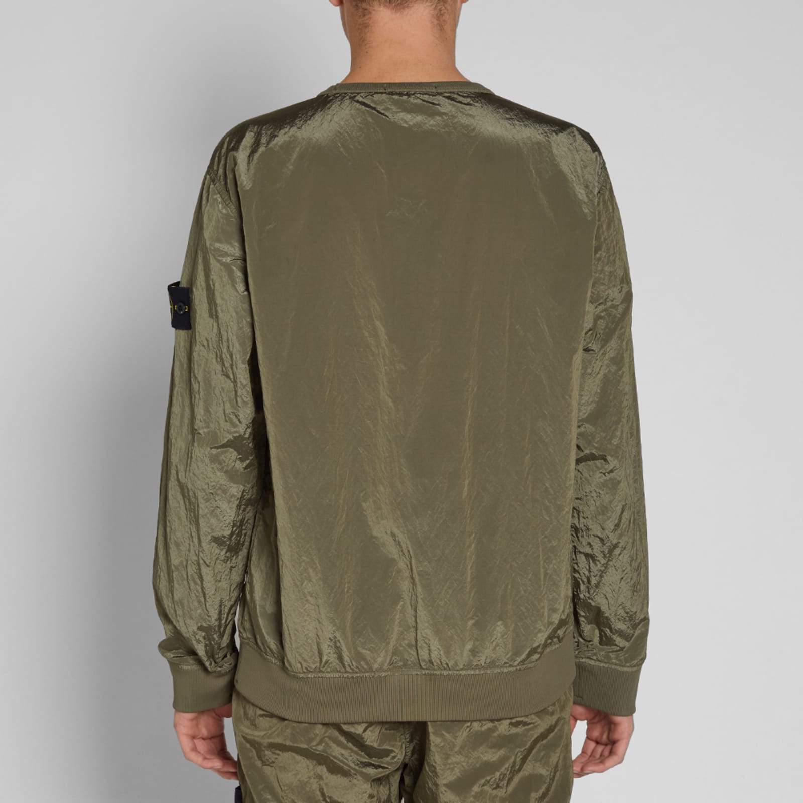 Stone Island Nylon Metal Sweat - Olive