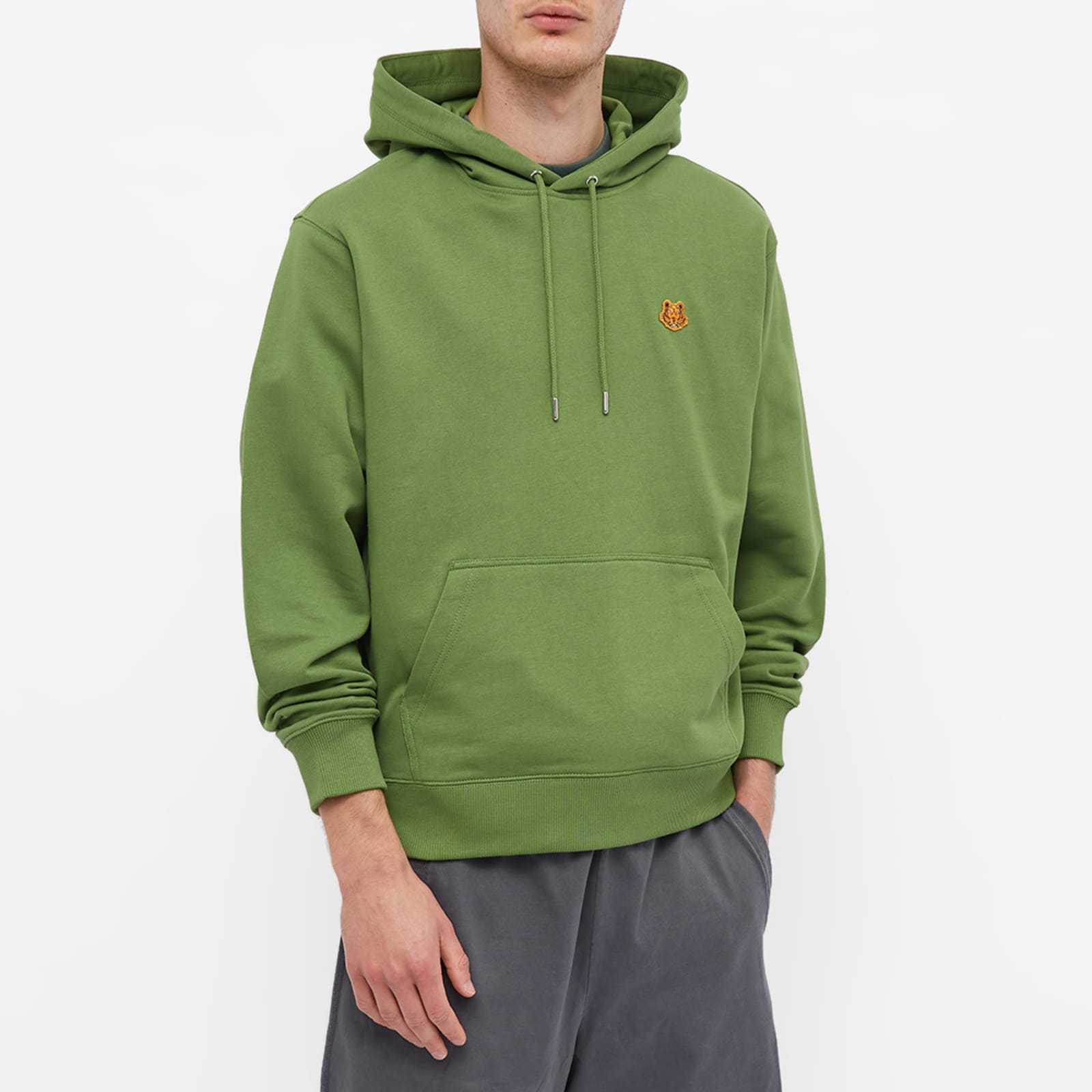 Kenzo Tiger Crest Popover Hoodie Green | END. (UK)