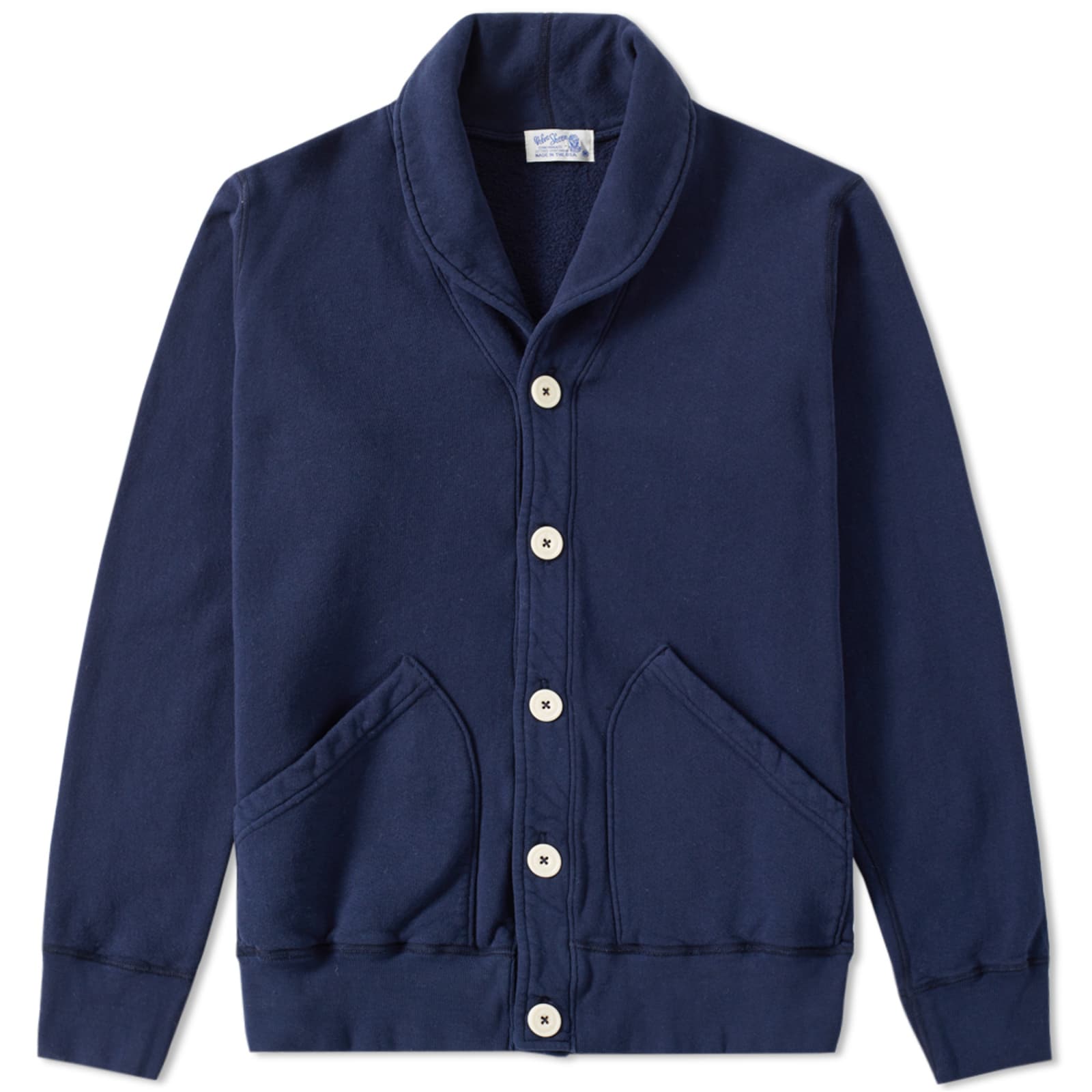 Velva Sheen Shawl Cardigan Navy END.