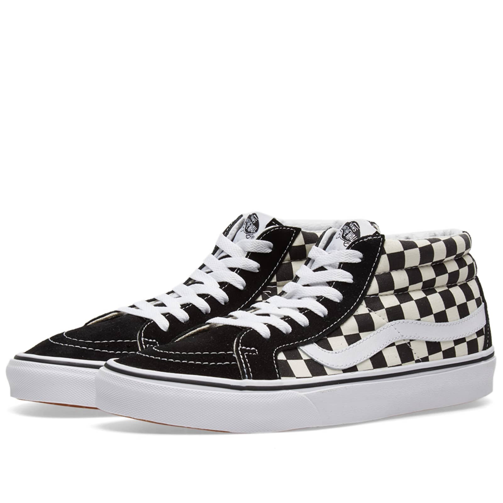 Vans Sk8Mid Reissue Checkerboard & True White END.
