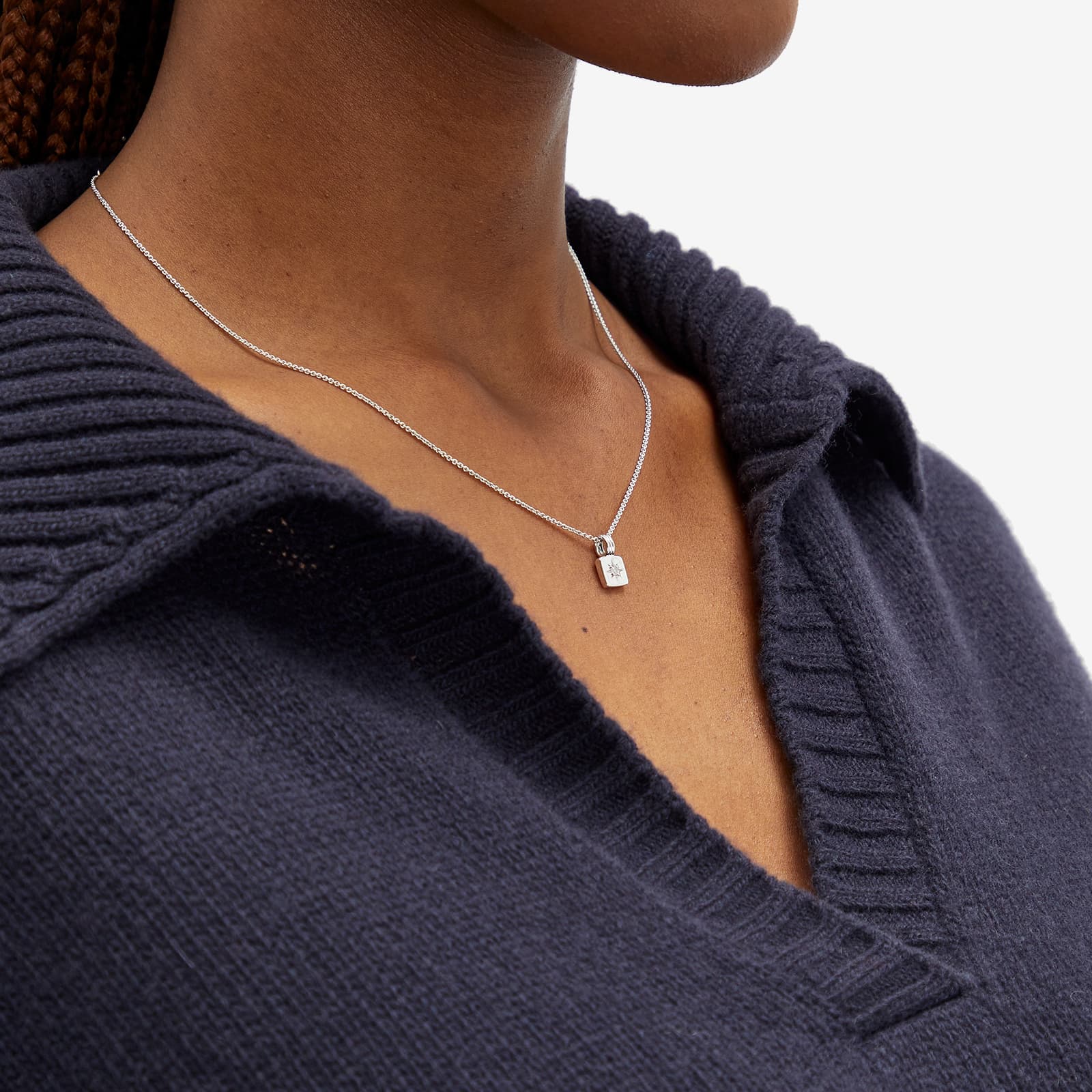 Missoma Mini Star Ridge Pendant Necklace - Silver
