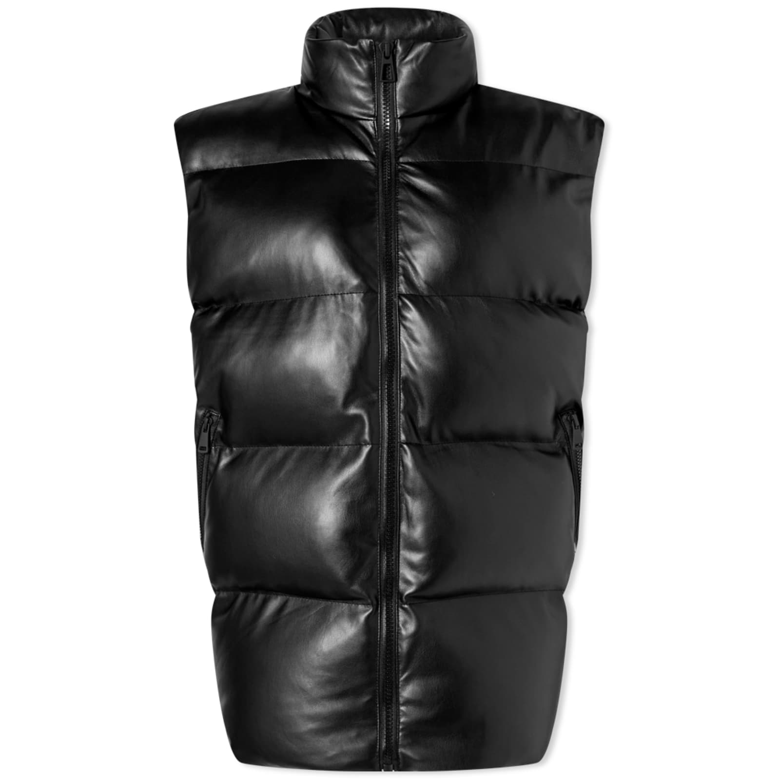 Good American Oversized Puffer Vest Black END.