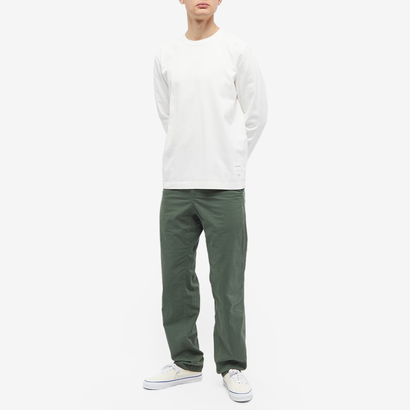 Norse Projects Long Sleeve Holger Tab Series T-Shirt - White