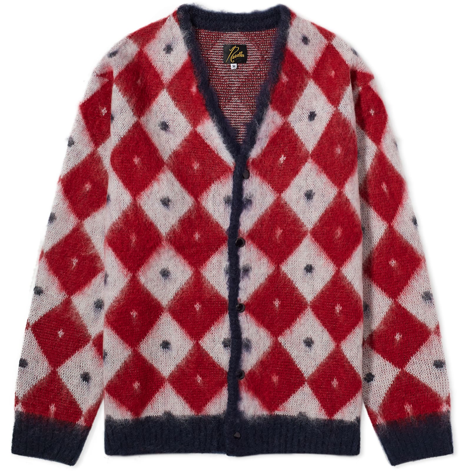 Needles Diamond Mohair Cardigan Navy END. (US)