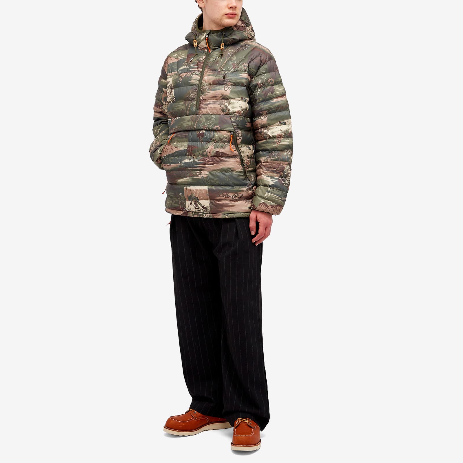 Polo Ralph Lauren Ski Camo Ripstop Half Zip Jacket - Camo Ski Scenic