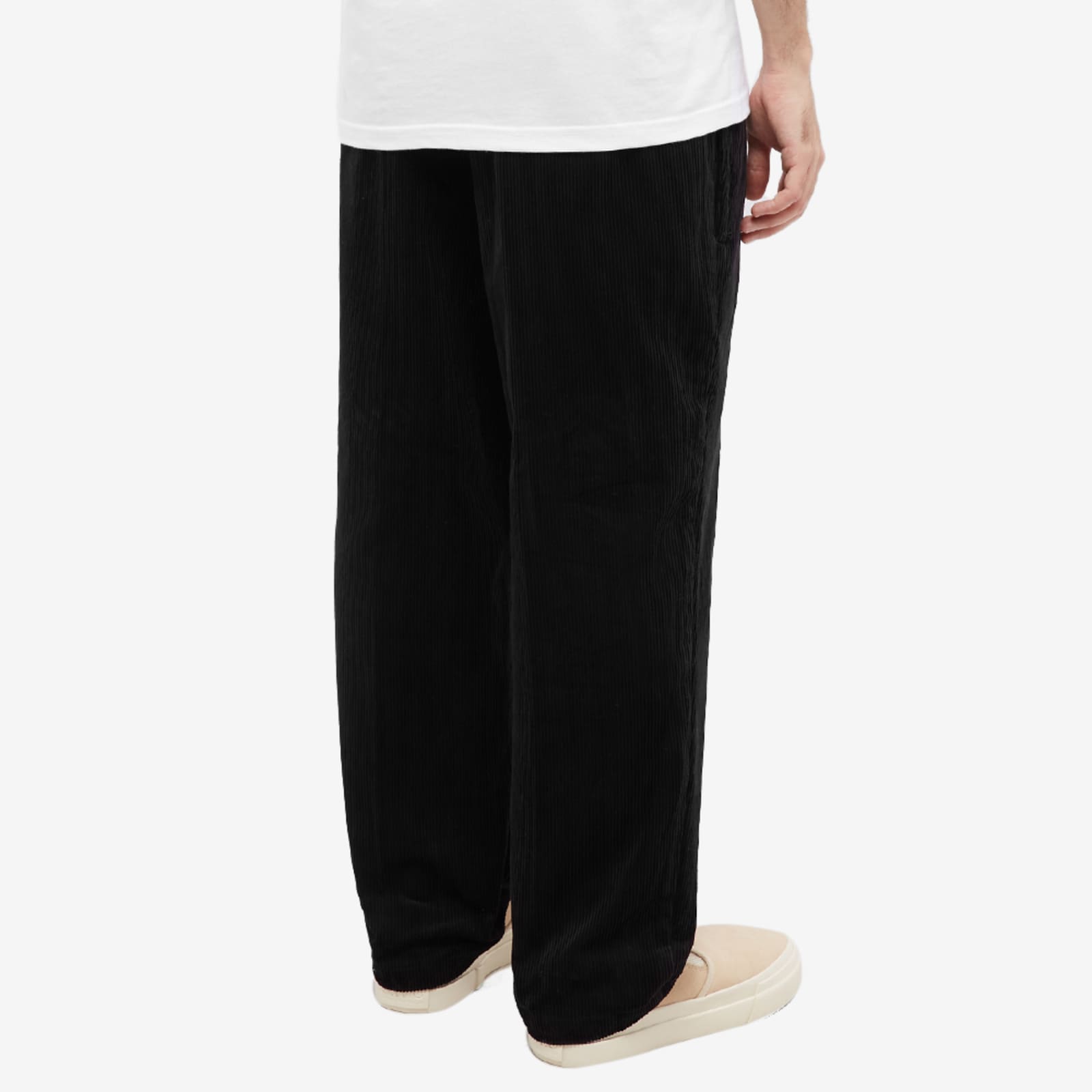 Bedwin & The Heartbreakers Wyler 2 Pleat Wide Corduroy Pant Black END
