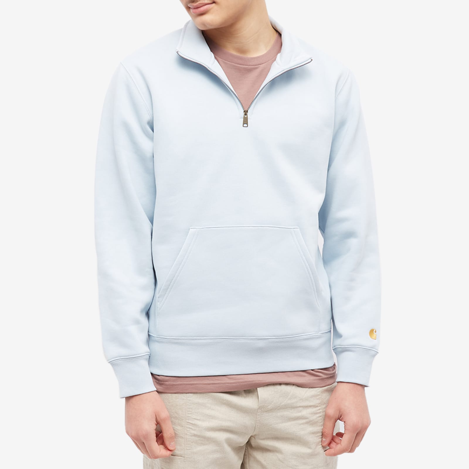 Carhartt chase neck zip sweat clearance