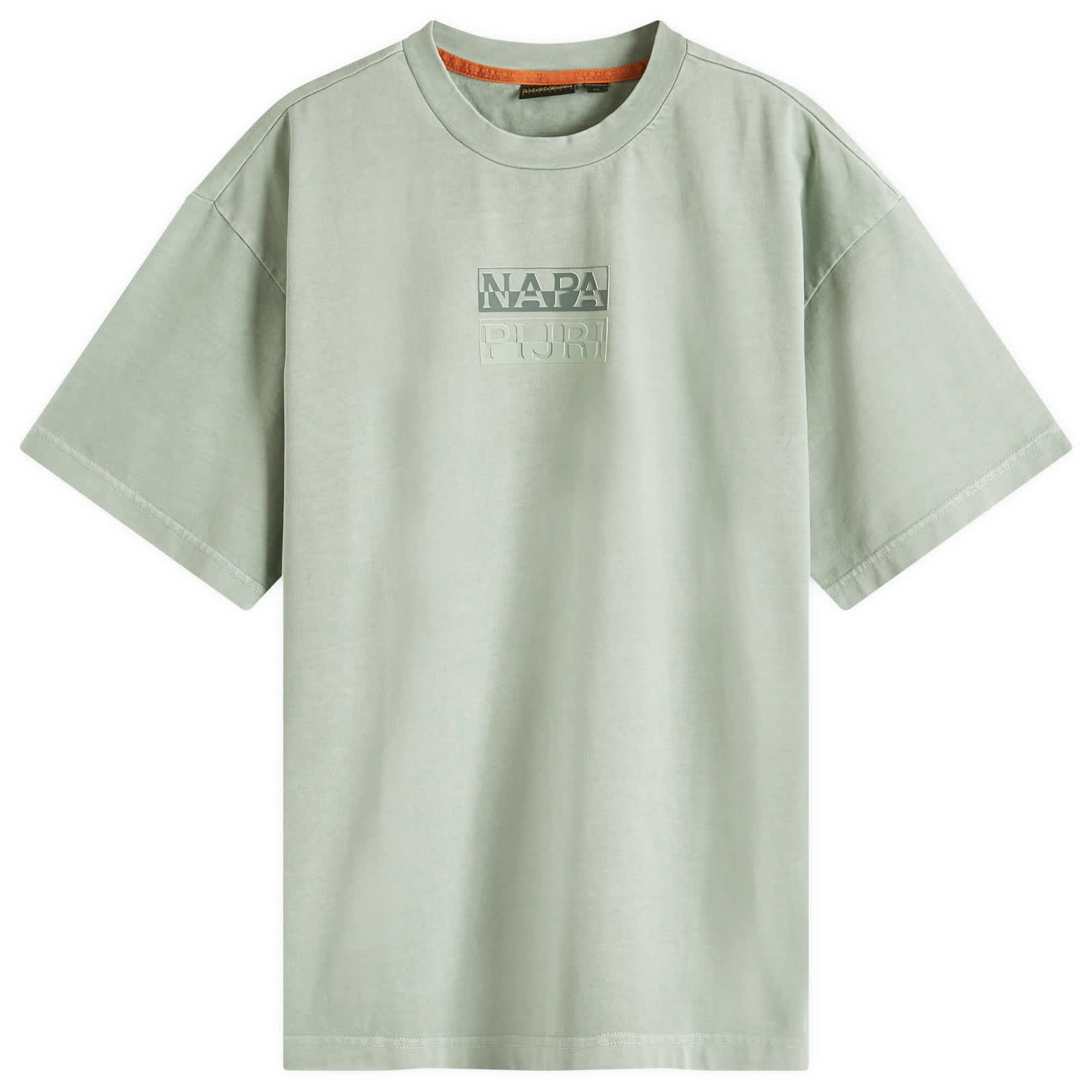 Napapijri Split Logo T-Shirt - Green Mil G1