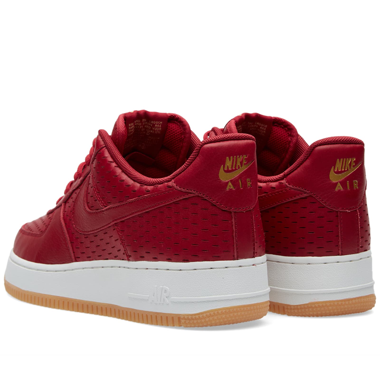 nike air force 1 white noble red