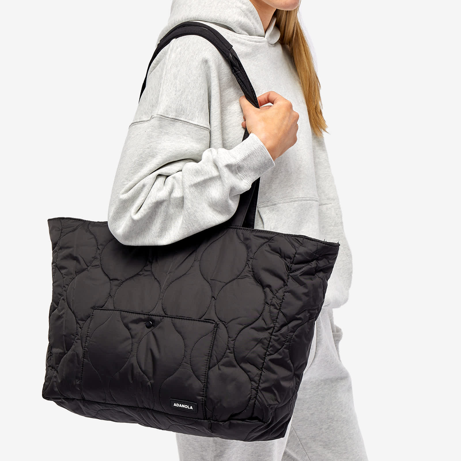 Adanola Quilted Nylon Bag Black END.