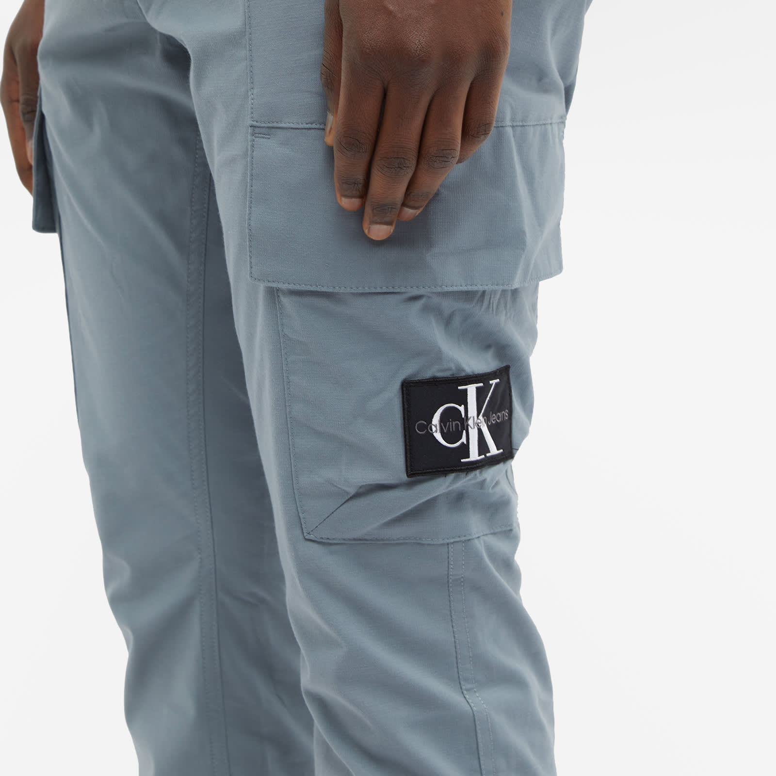 Calvin Klein Skinny Washed Cargo Pant - Overcast Grey