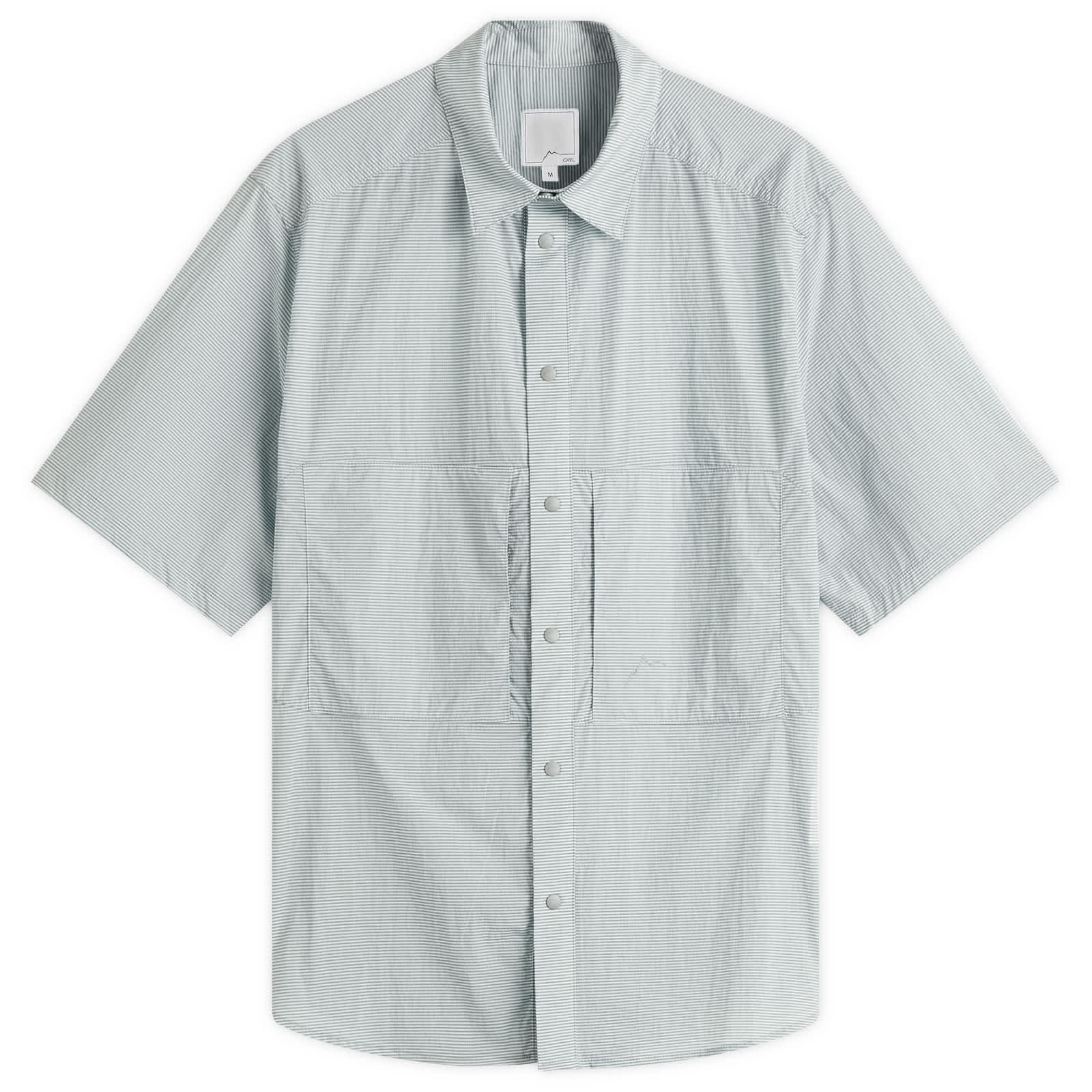 CAYL Check 2 Pocket Short Sleeve Shirt - Light Grey
