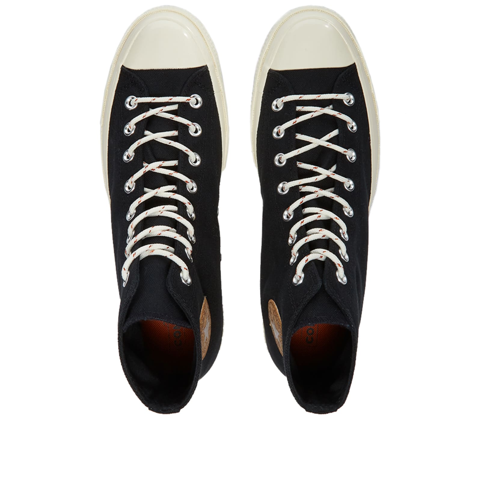 Converse Chuck Taylor 70 Hi Popped Cork Black, Egret & Red Bark END.