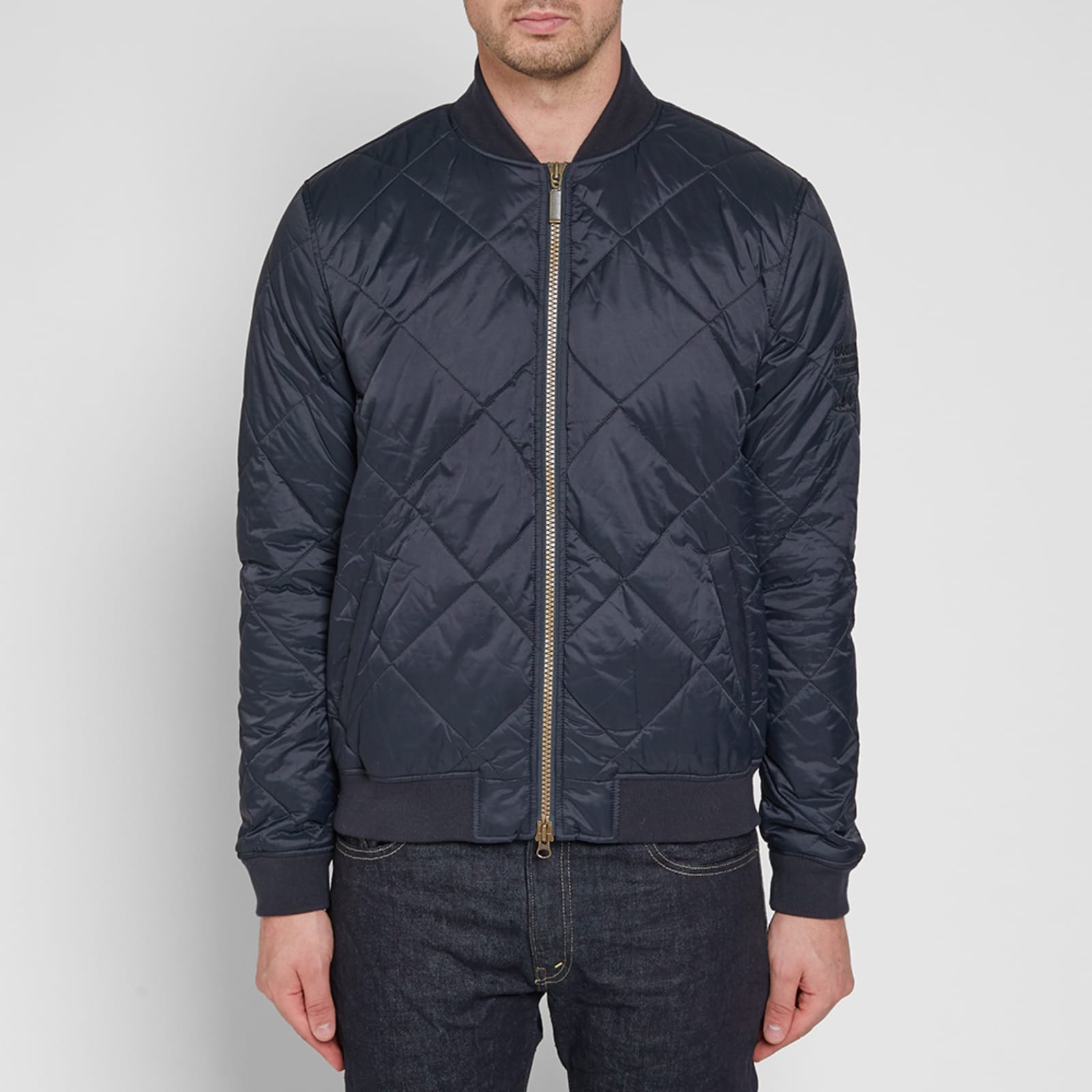 Barbour Steve McQueen Quilt Bomber Jacket Navy | END. (SG)