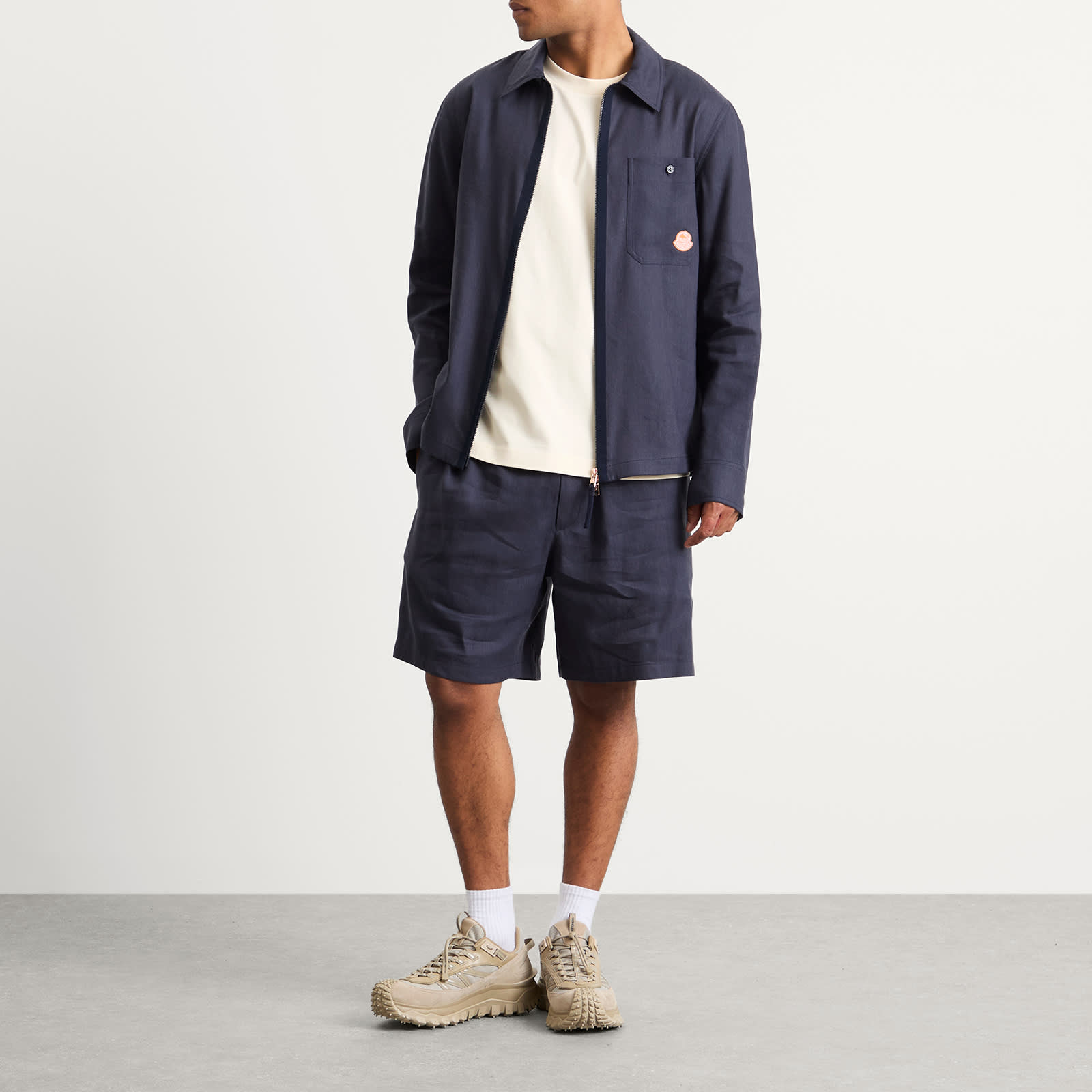 Gilga Farm by Donald Glover Linen Shirt - Navy