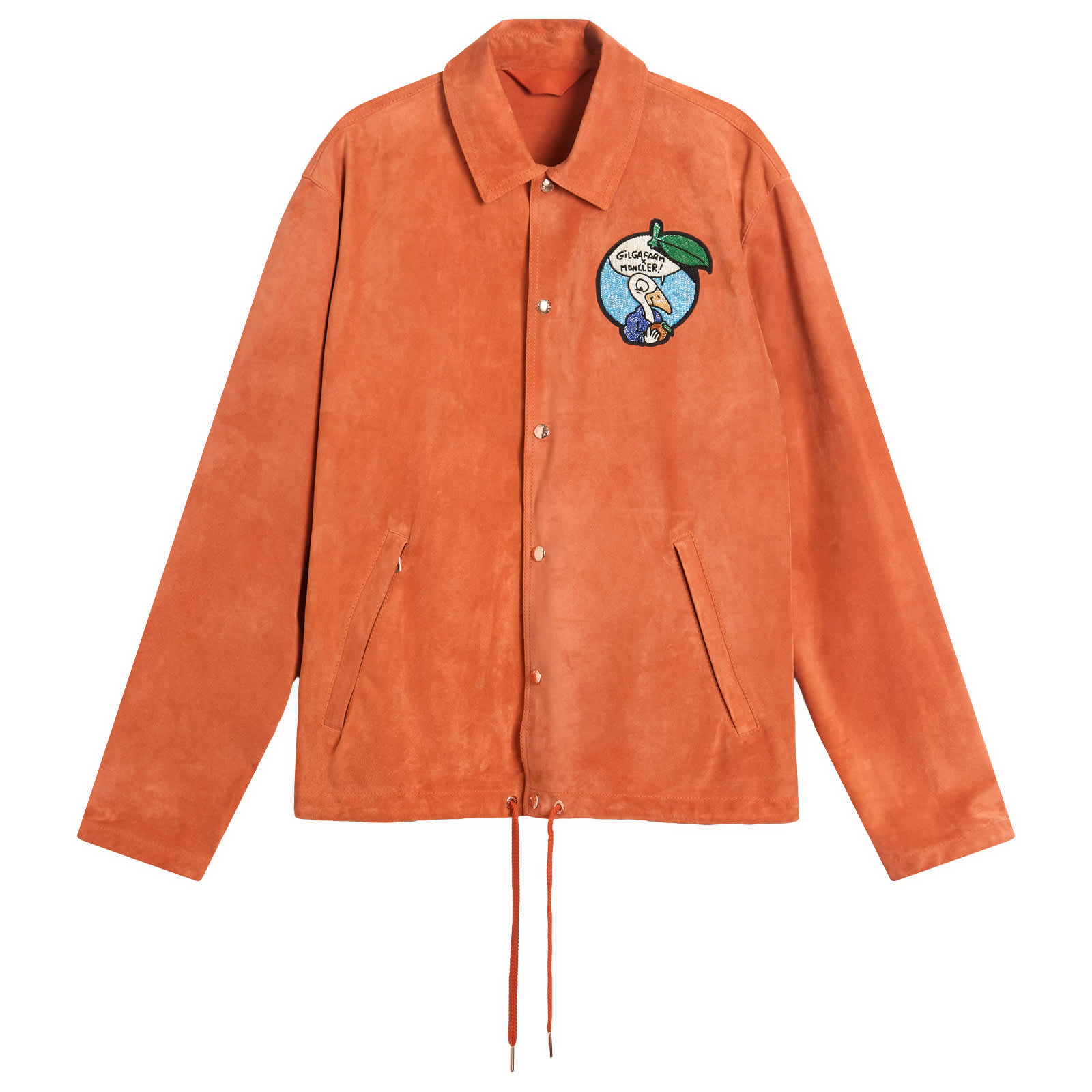 Gilga Farm by Donald Glover Suede Navel Jacket - Orange