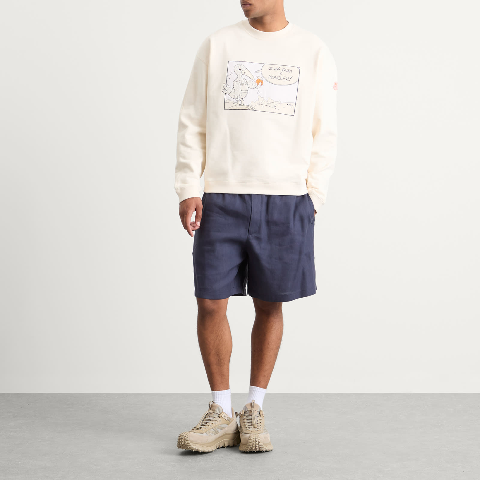 Gilga Farm by Donald Glover Fleece Sweatshirt - White
