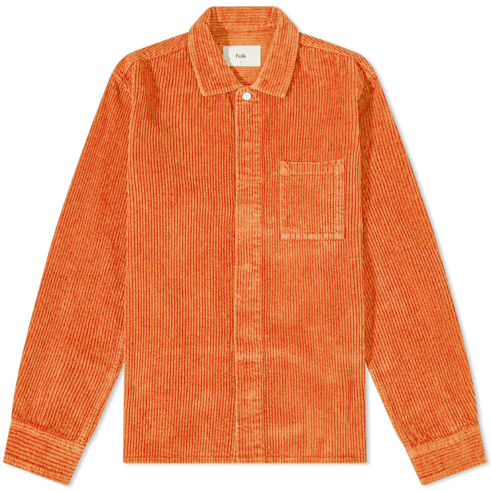 Folk Heavy Cord Patch Shirt Copper END.