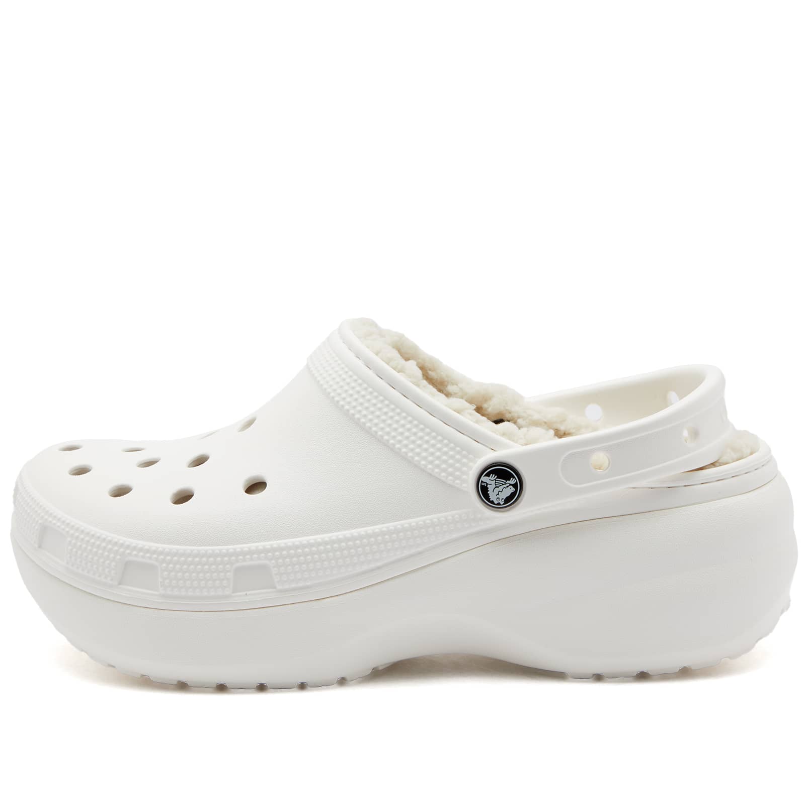Crocs Classic Platform Lined Clog White END. (GB)