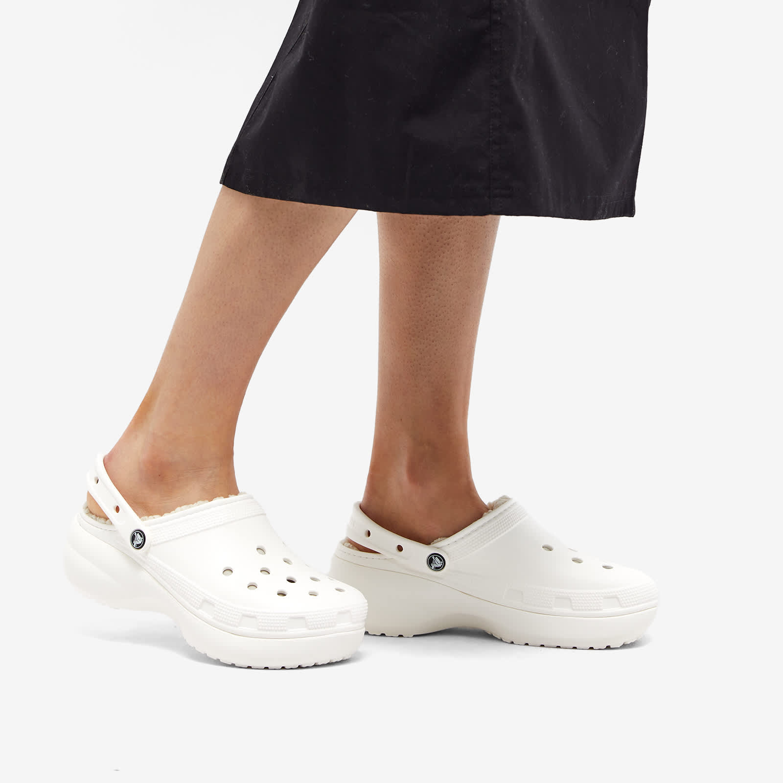 Crocs Classic Platform Lined Clog White END.