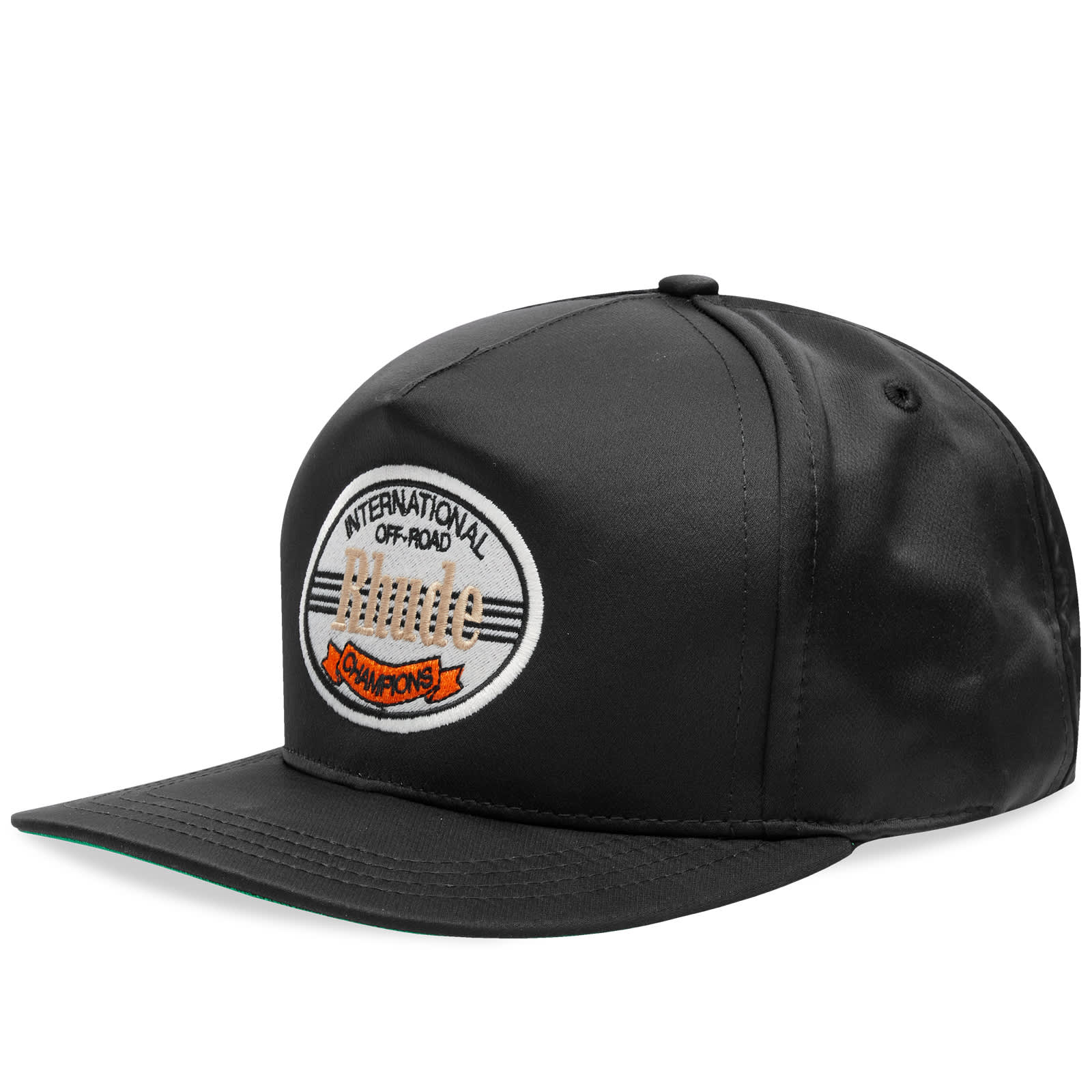 Rhude International Satin Hat Black End Gb
