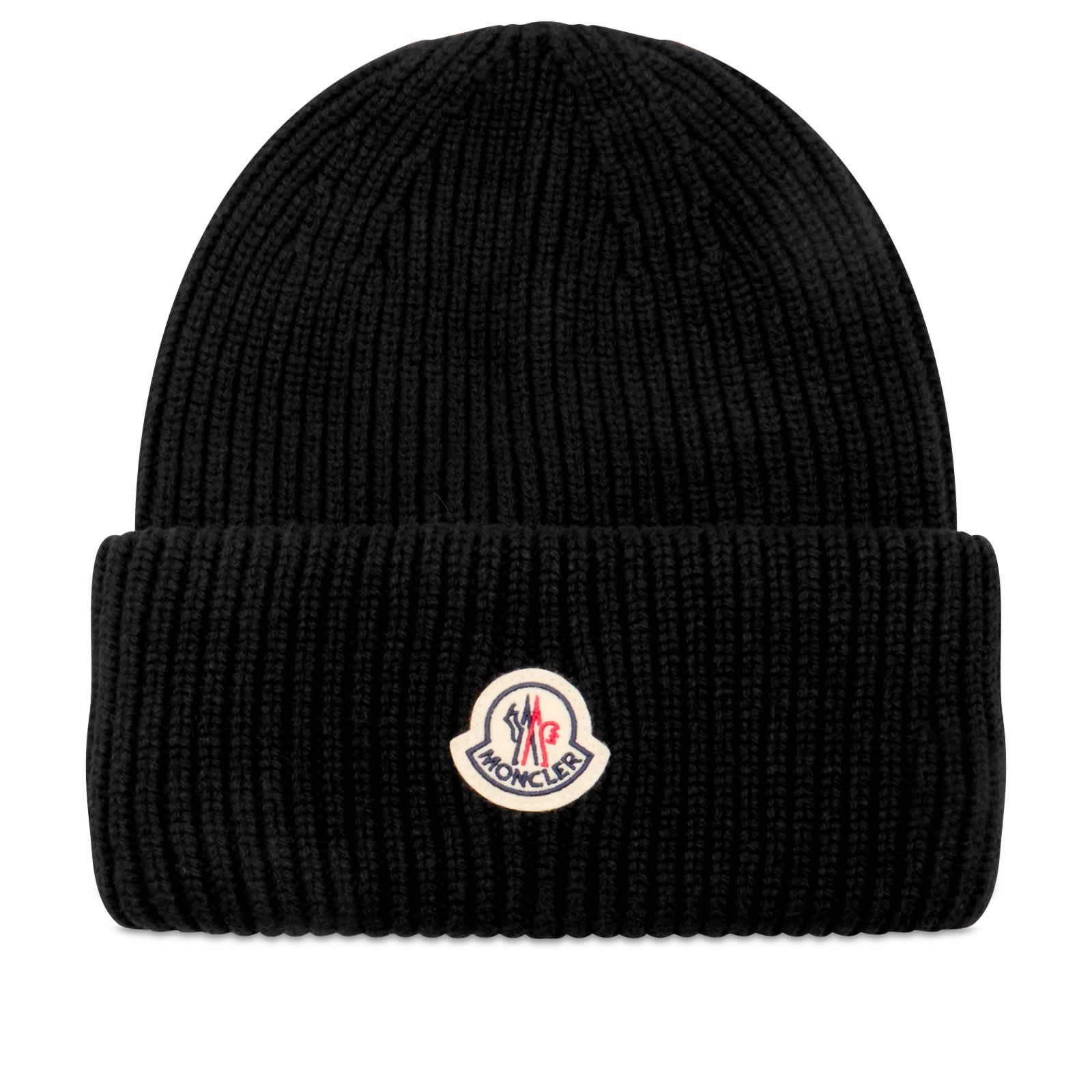 Moncler Wool Cashmere Beanie - Black