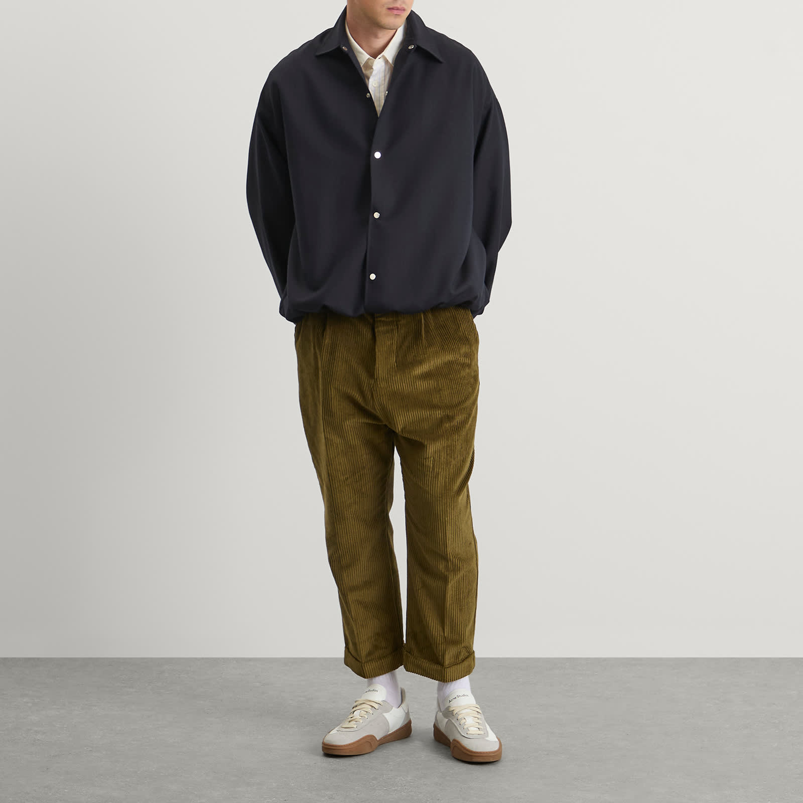 AMI Paris Corduroy Velvet Carrot Pants - Bronze